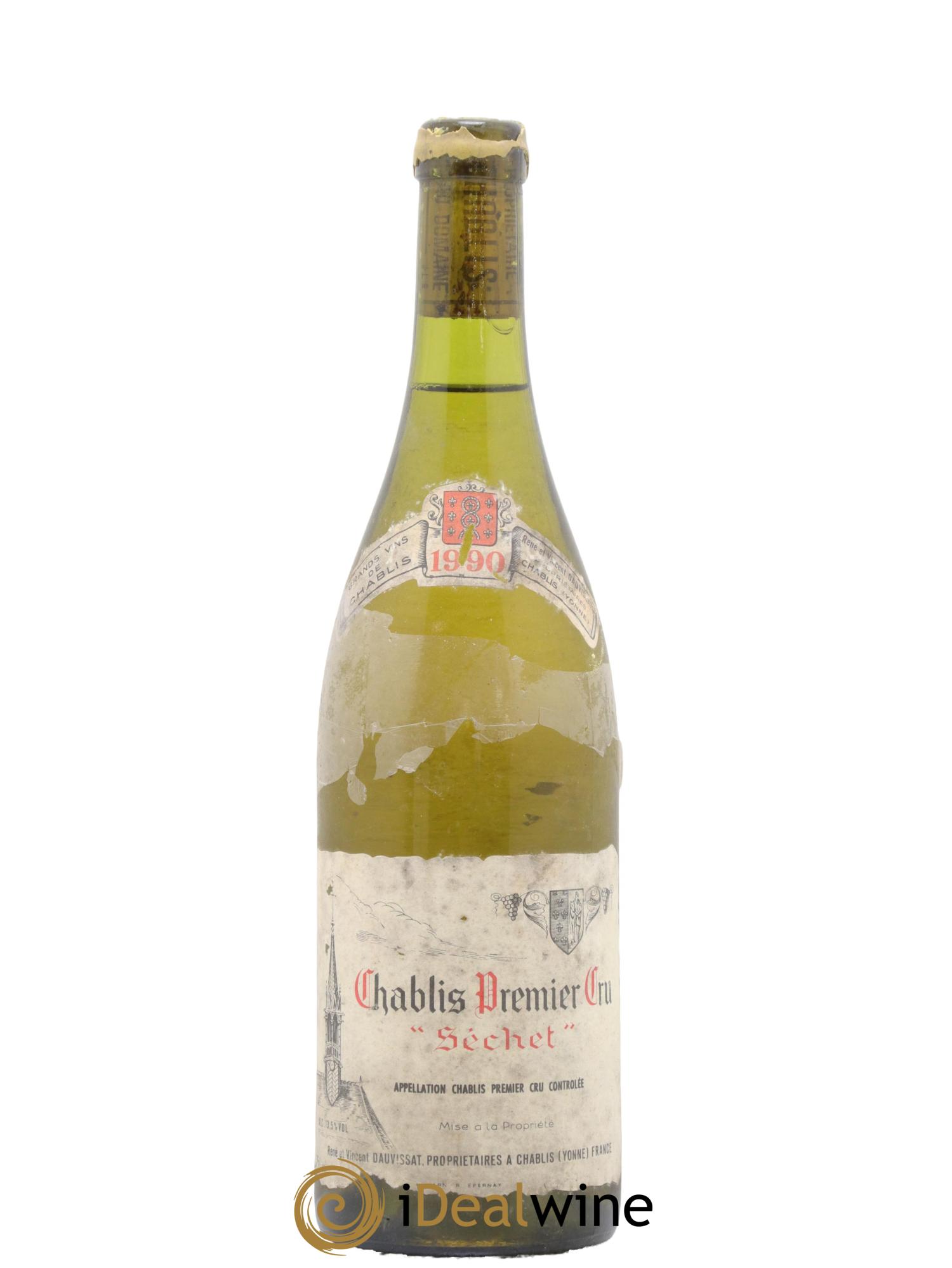 Chablis 1er Cru Séchet Vincent Dauvissat (Domaine) 1990 - Lotto di 1 bottiglia - 0