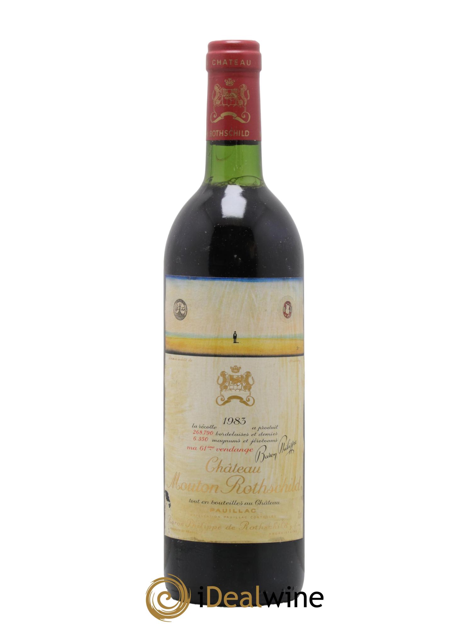 Château Mouton Rothschild 1er Grand Cru Classé 1983 - Posten von 1 Flasche - 0