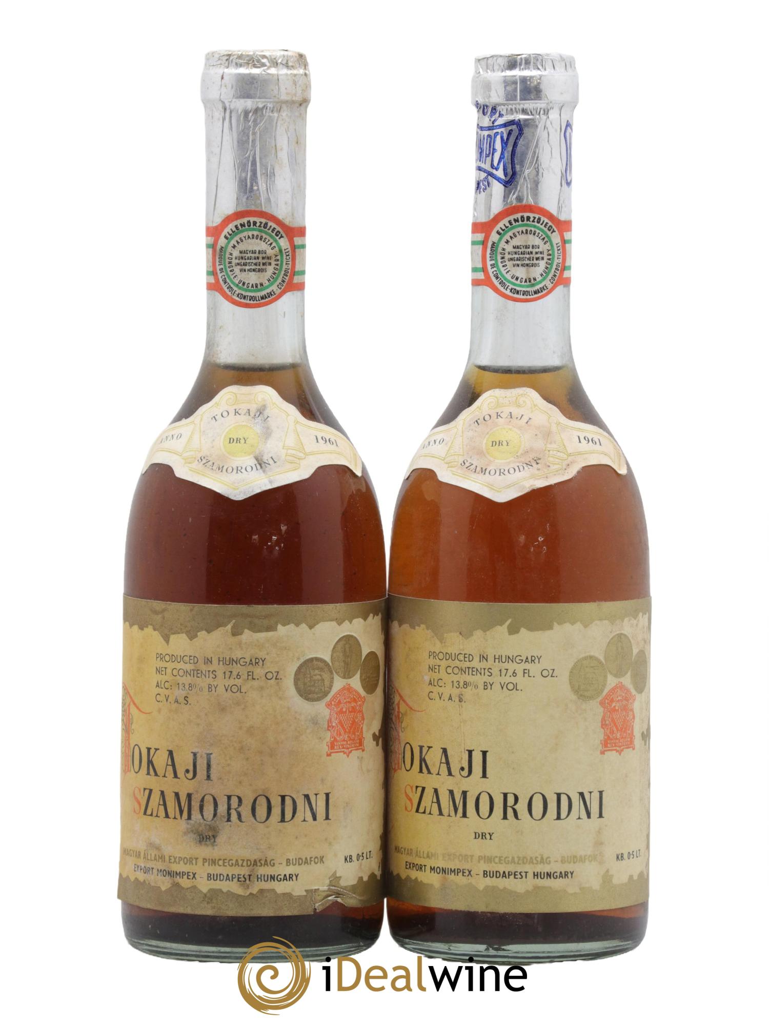 Tokaji Szamorodni Monimpex 1961 - Lotto di 2 formati 50cl - 0