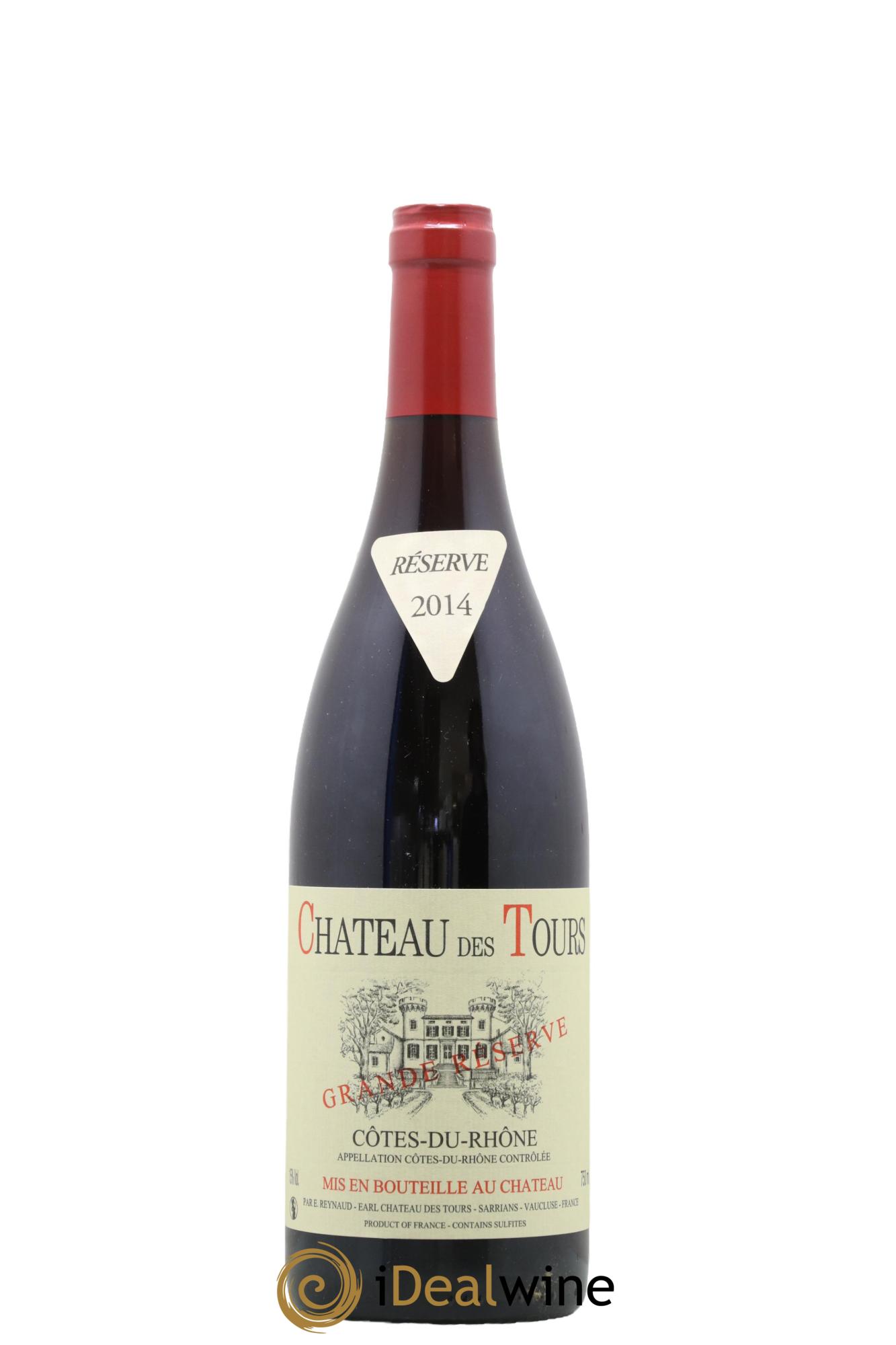 Côtes du Rhône Château des Tours Grande Réserve Emmanuel Reynaud 2014 - Lot of 1 bottle - 0