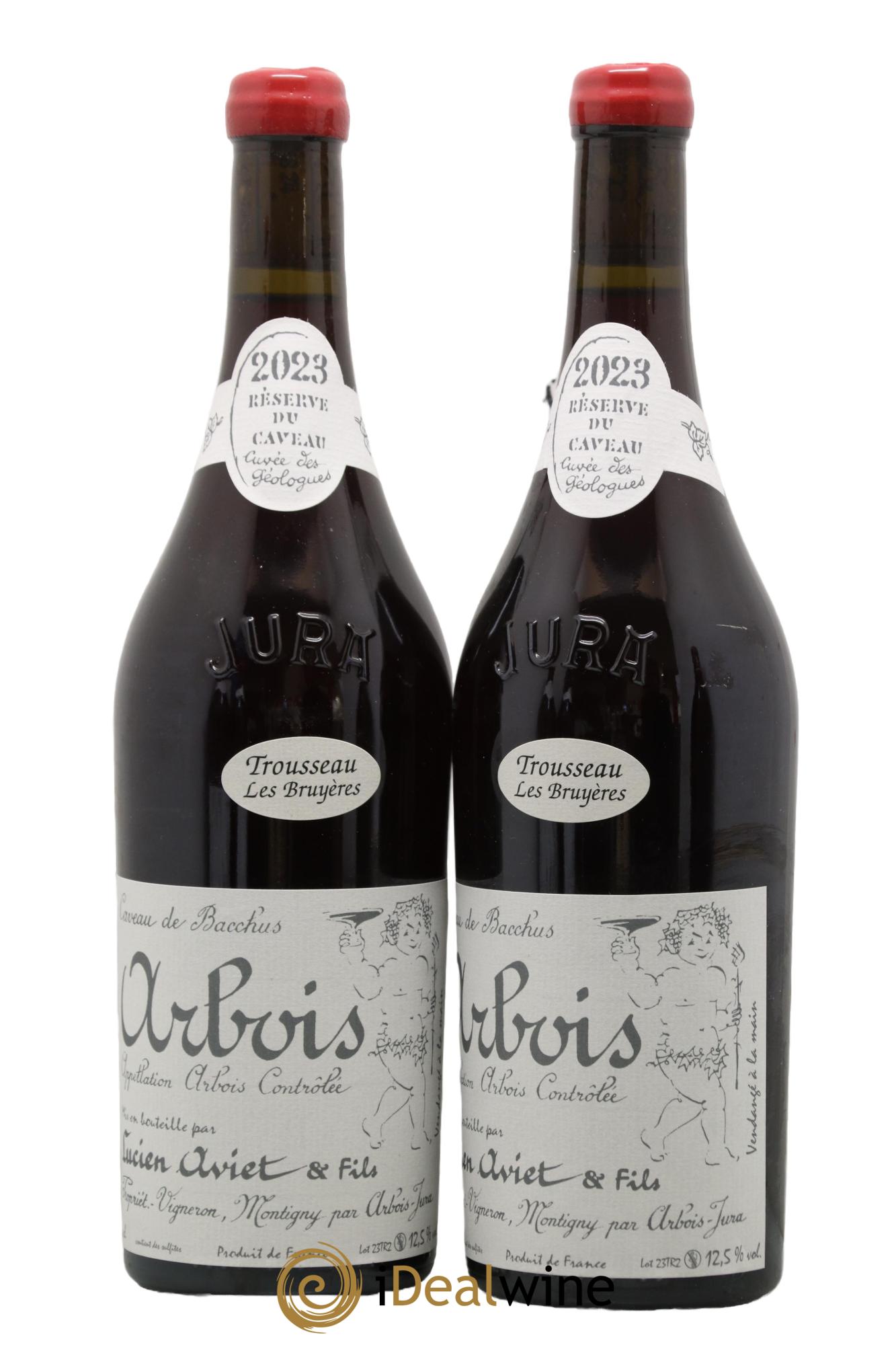 Arbois Trousseau Les Bruyères Cuvée des Géologues Lucien Aviet (Domaine) 2023 - Lot of 2 bottles - 0