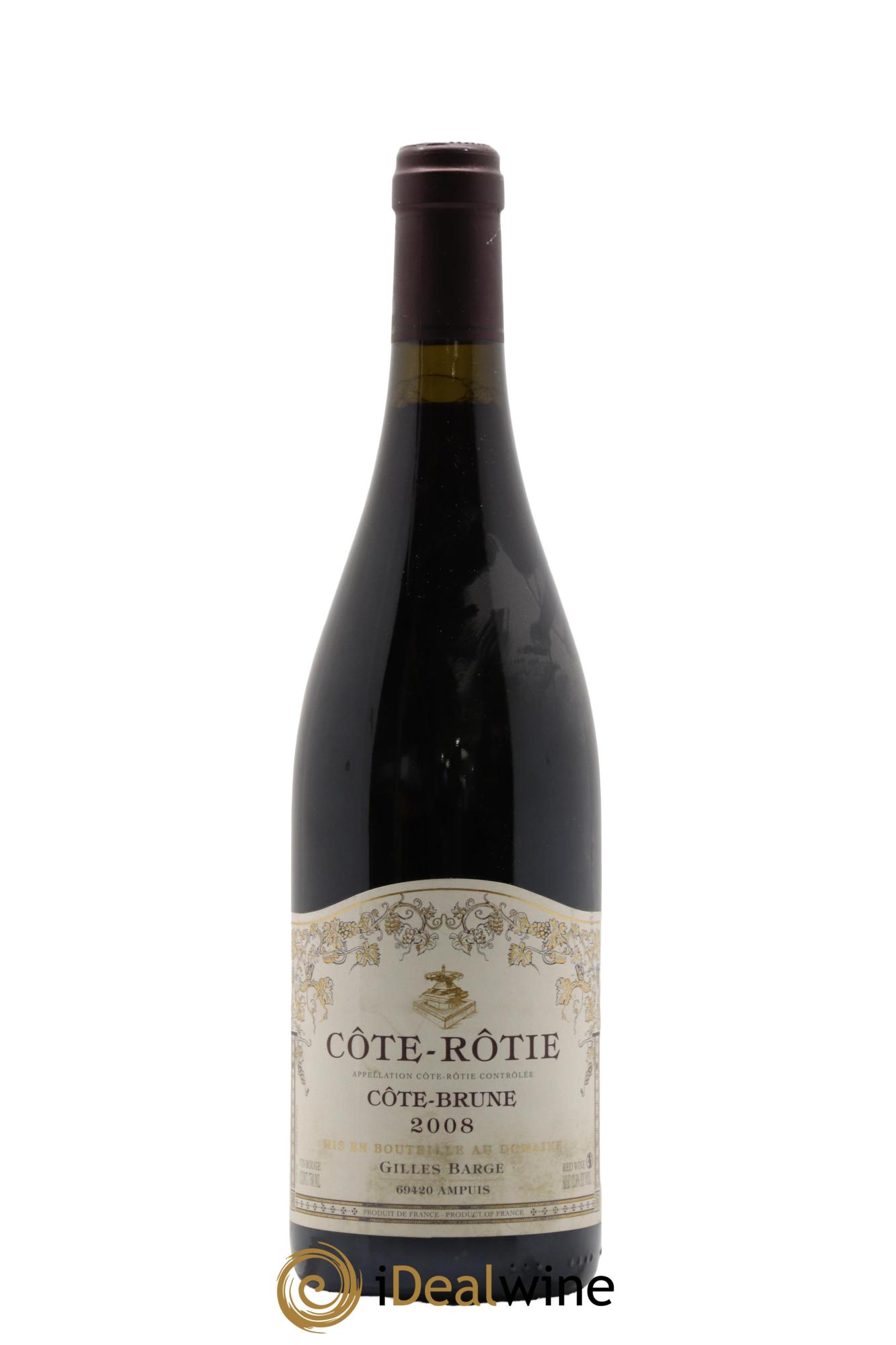 Côte-Rôtie Côte-Brune Barge (Domaine) 2008 - Posten von 1 Flasche - 0