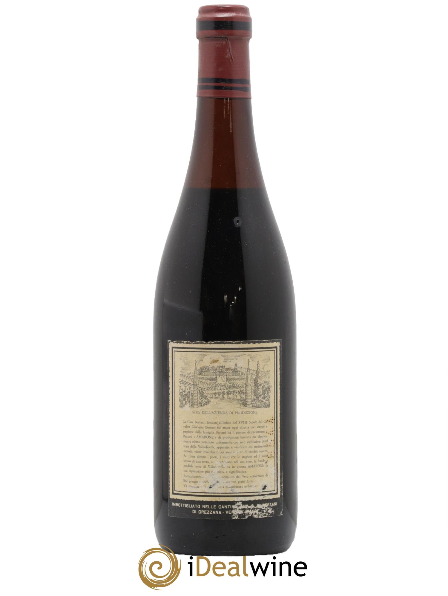 Amarone della Valpolicella Classico DOC Bertani 1964 - Lot de 1 bouteille - 1