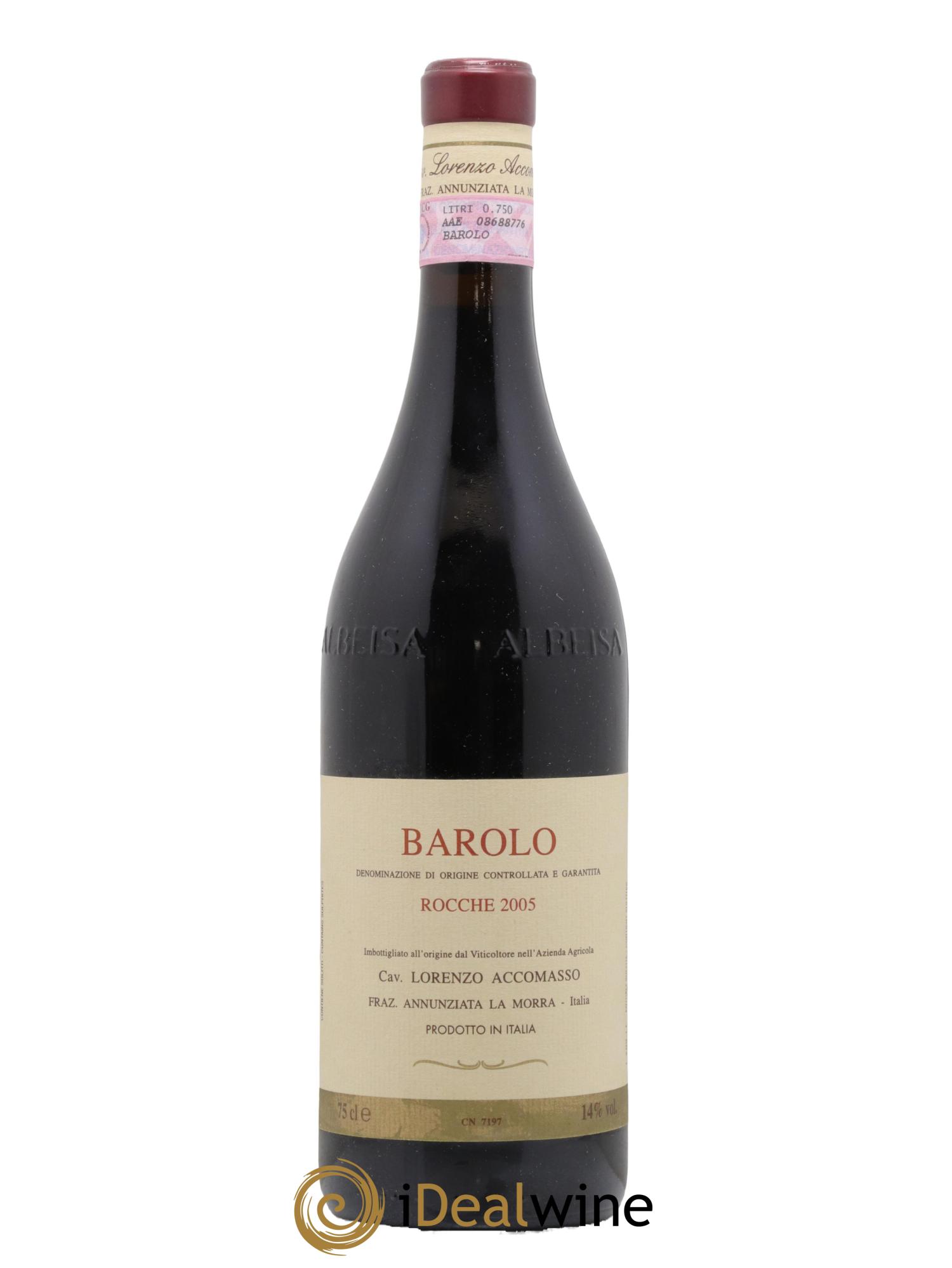 Barolo DOCG Rocche Lorenzo Accomasso 2005 - Lotto di 1 bottiglia - 0