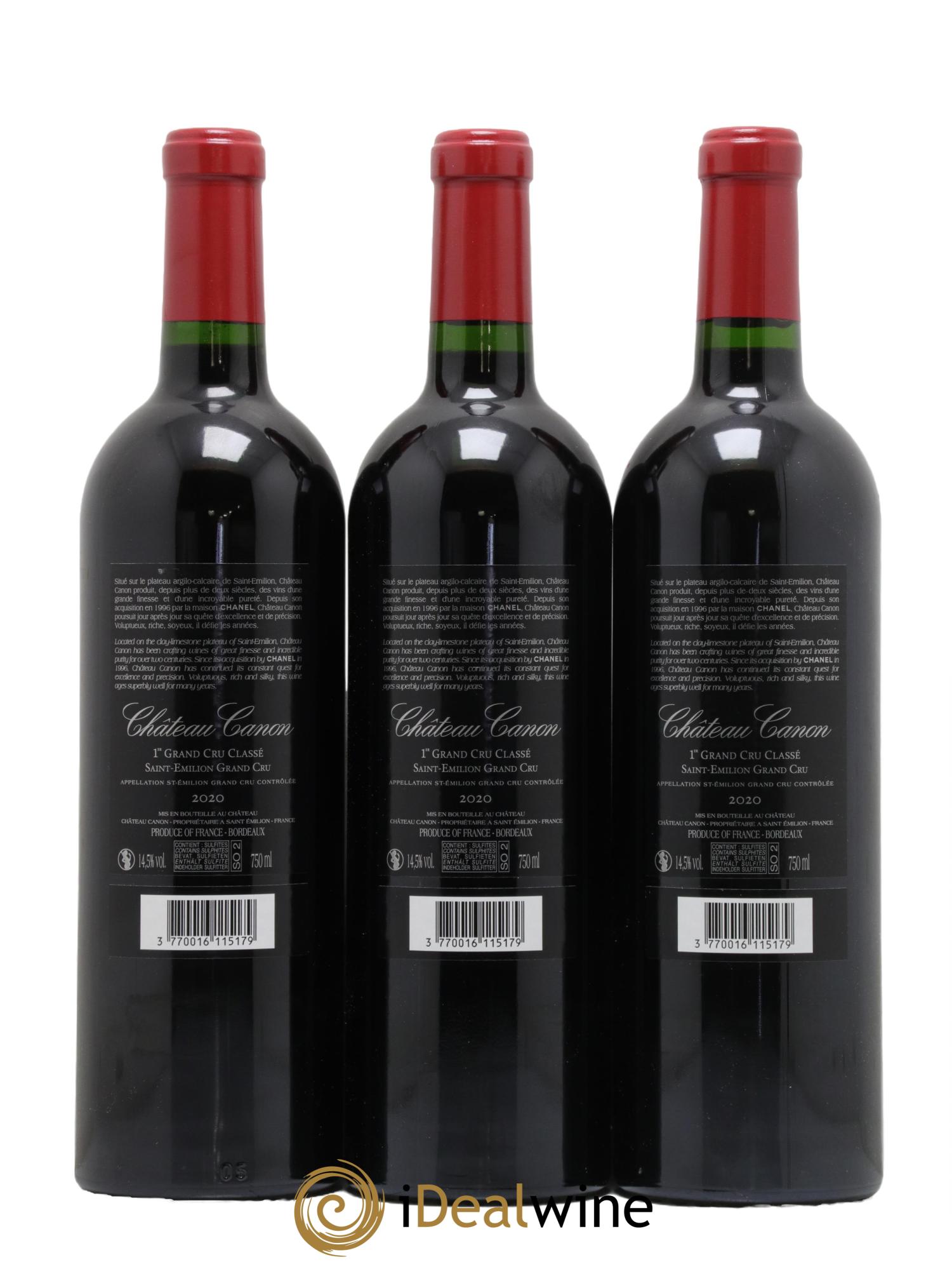 Château Canon 1er Grand Cru Classé B 2020 - Lot de 6 bouteilles - 4