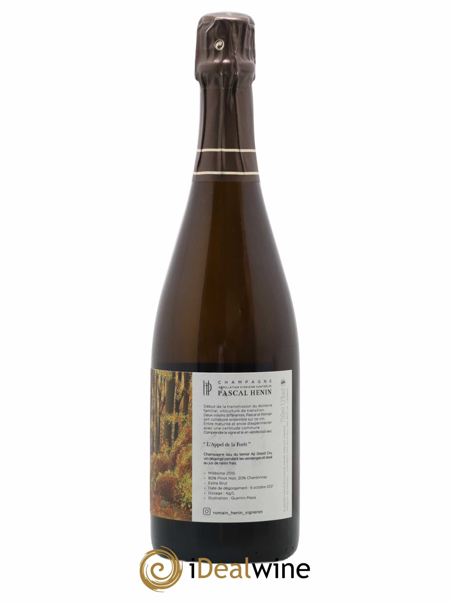 L'Appel de la Fôret Romain Henin  2015 - Lot de 1 bouteille - 1