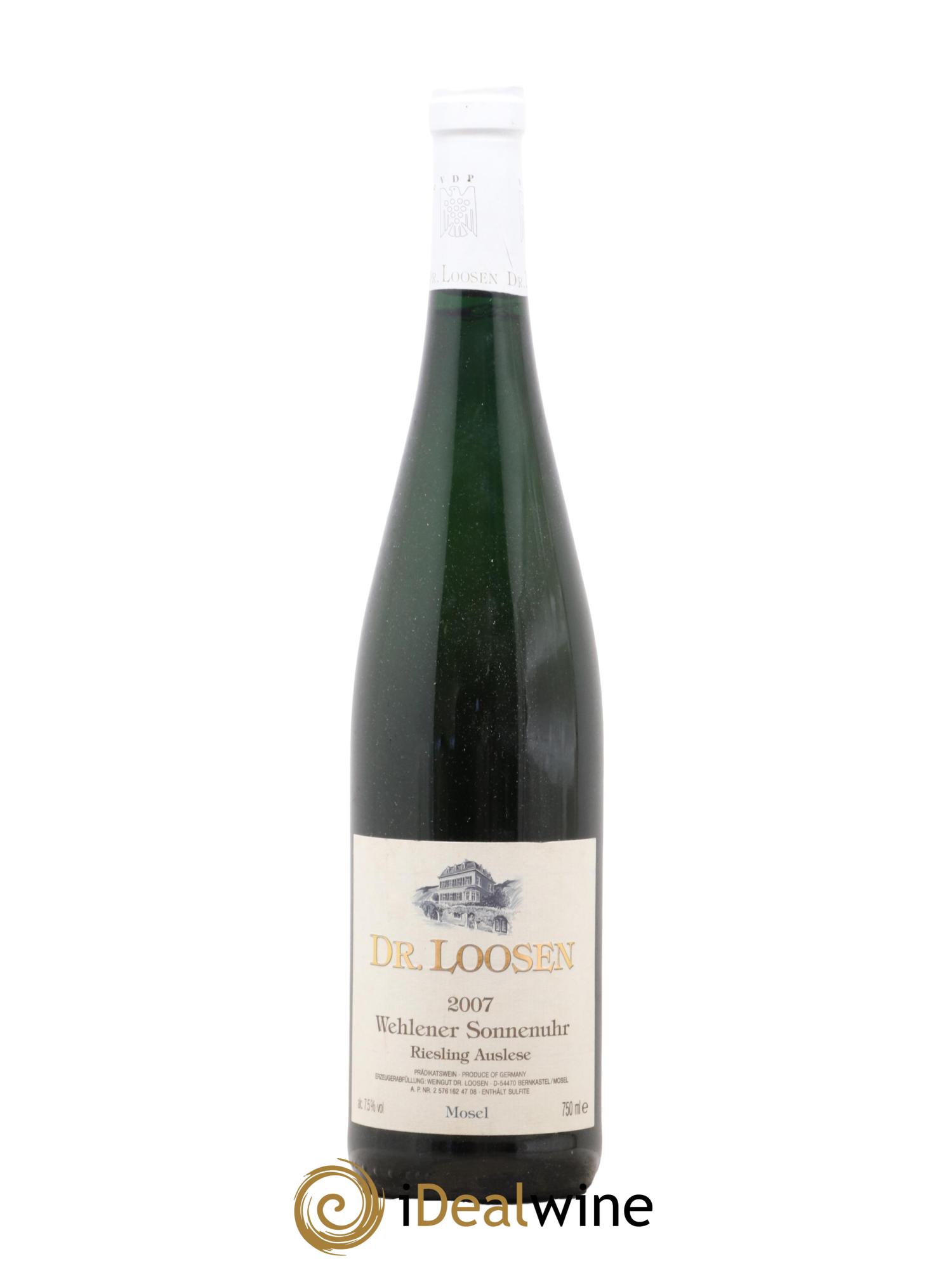 Allemagne Mosel-Saar Wehlener Sonnenuhr Riesling Auslese Dr. Loosen 2007 - Lotto di 1 bottiglia - 0