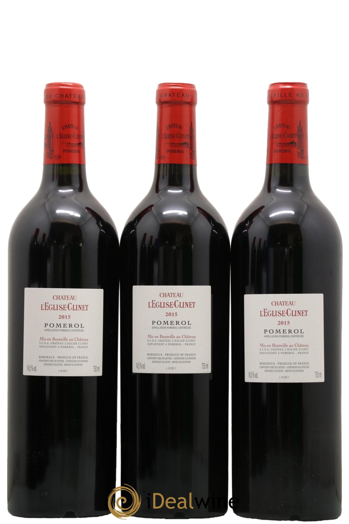 Château l' Église Clinet 2015 - Lot of 6 bottles - 3