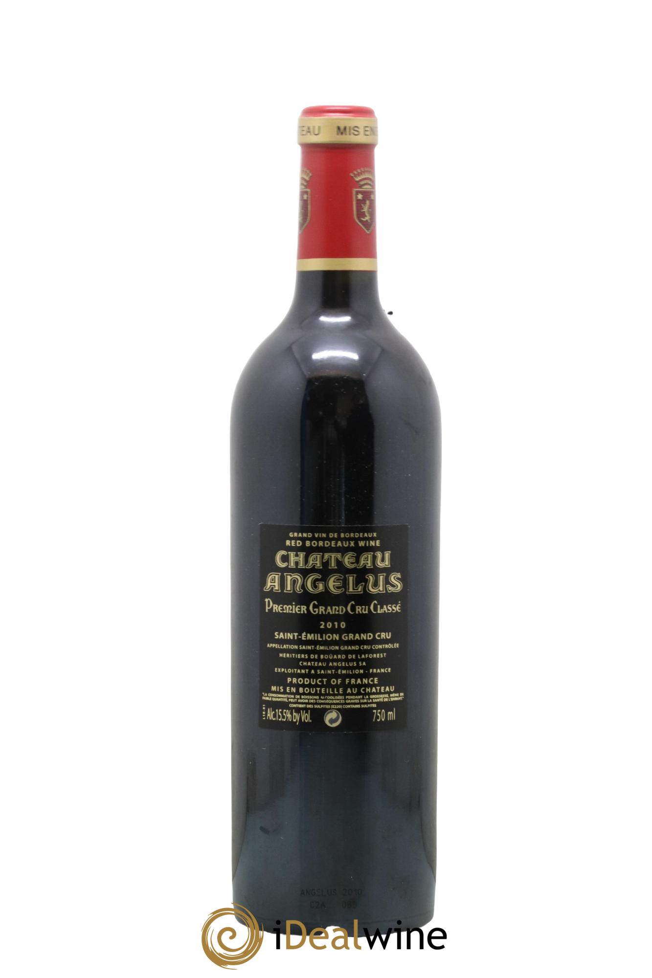 Château Angélus 1er Grand Cru Classé A 2010 - Posten von 1 Flasche - 1