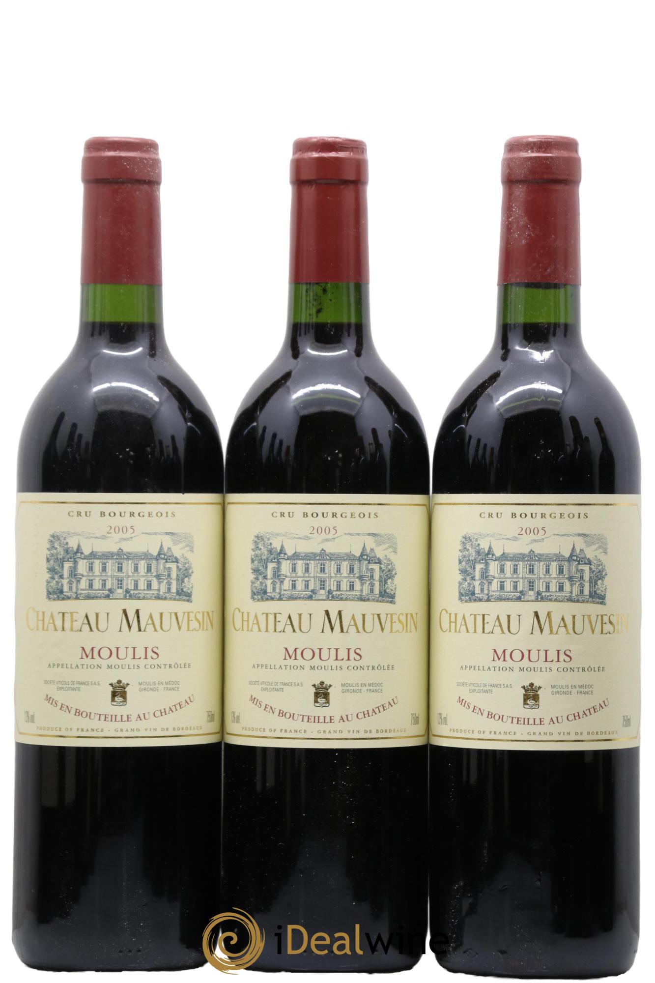 Moulis en Médoc Château Mauvesin 2005 - Lotto di 6 bottiglie - 1