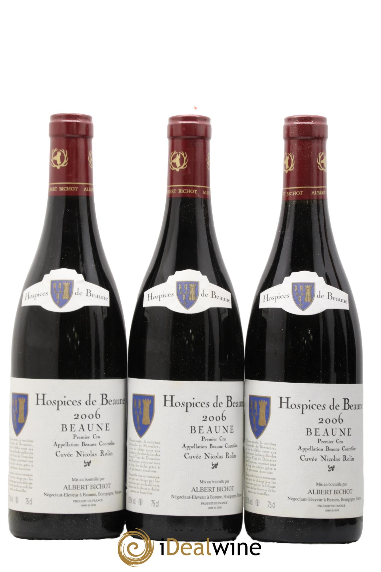 Beaune 1er Cru Hospices De Beaune Cuvée Nicolas Rolin Bichot 2006 - Lotto di 6 bottiglie - 1