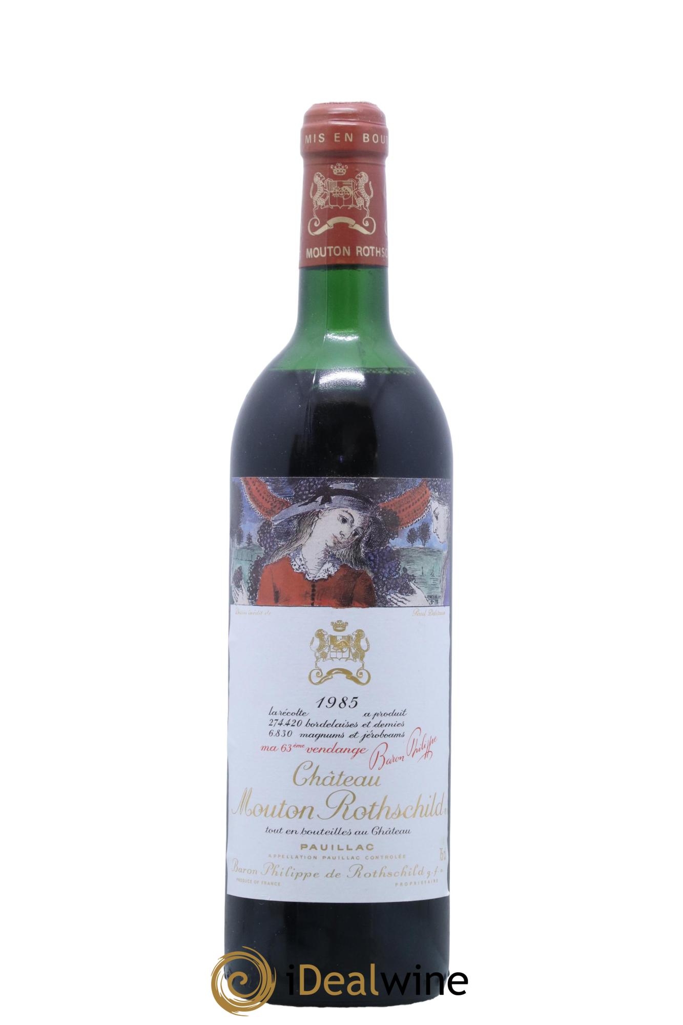 Château Mouton Rothschild 1er Grand Cru Classé 1985 - Posten von 1 Flasche - 0