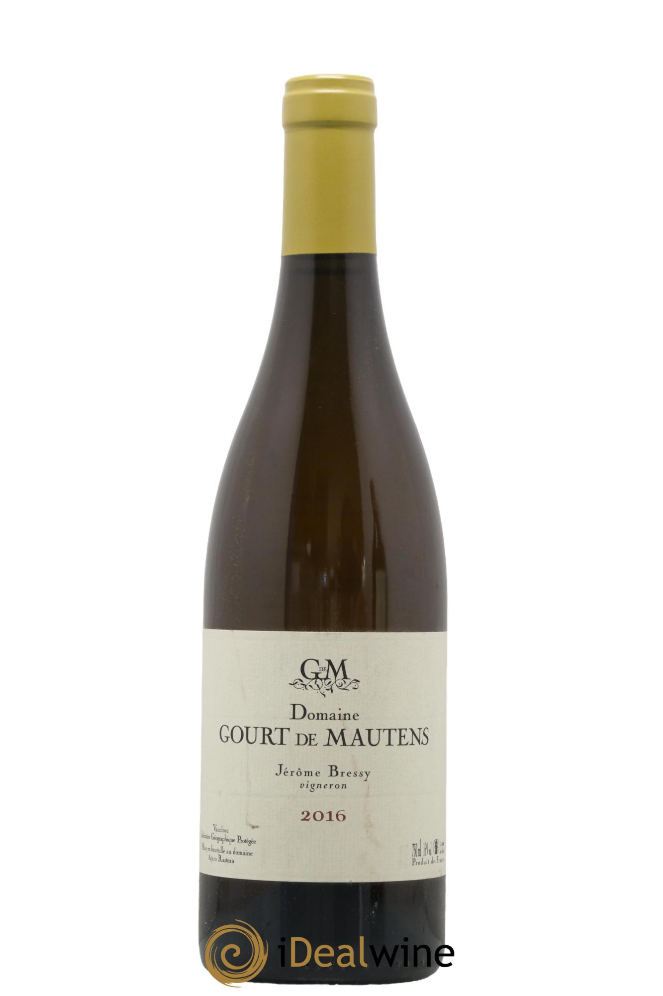 IGP Vaucluse (Vin de Pays de Vaucluse) Domaine Gourt de Mautens - Jérôme Bressy 2016 - Lotto di 1 bottiglia - 0