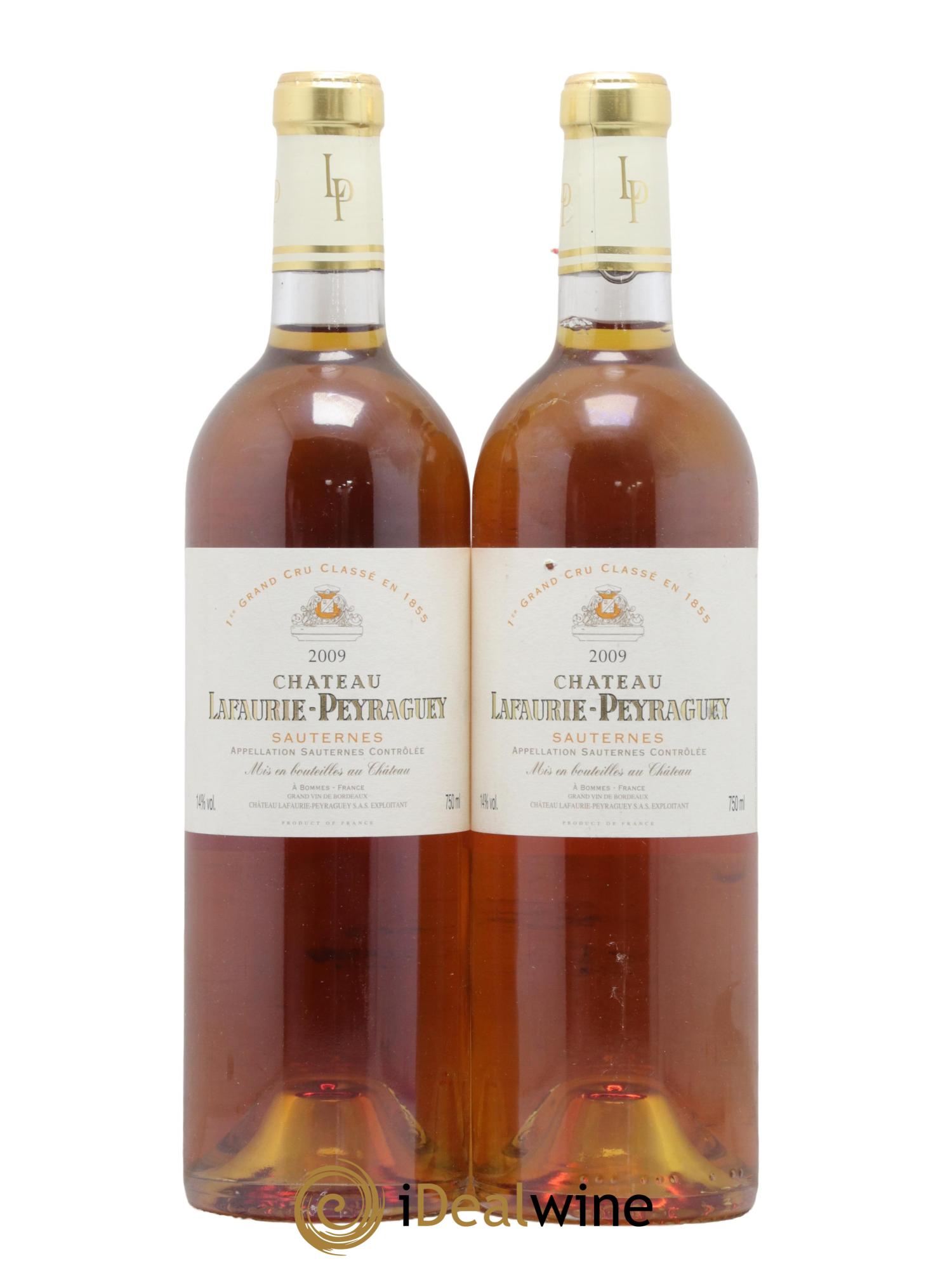 Château Lafaurie-Peyraguey 1er Grand Cru Classé  2009 - Lot de 2 bouteilles - 0