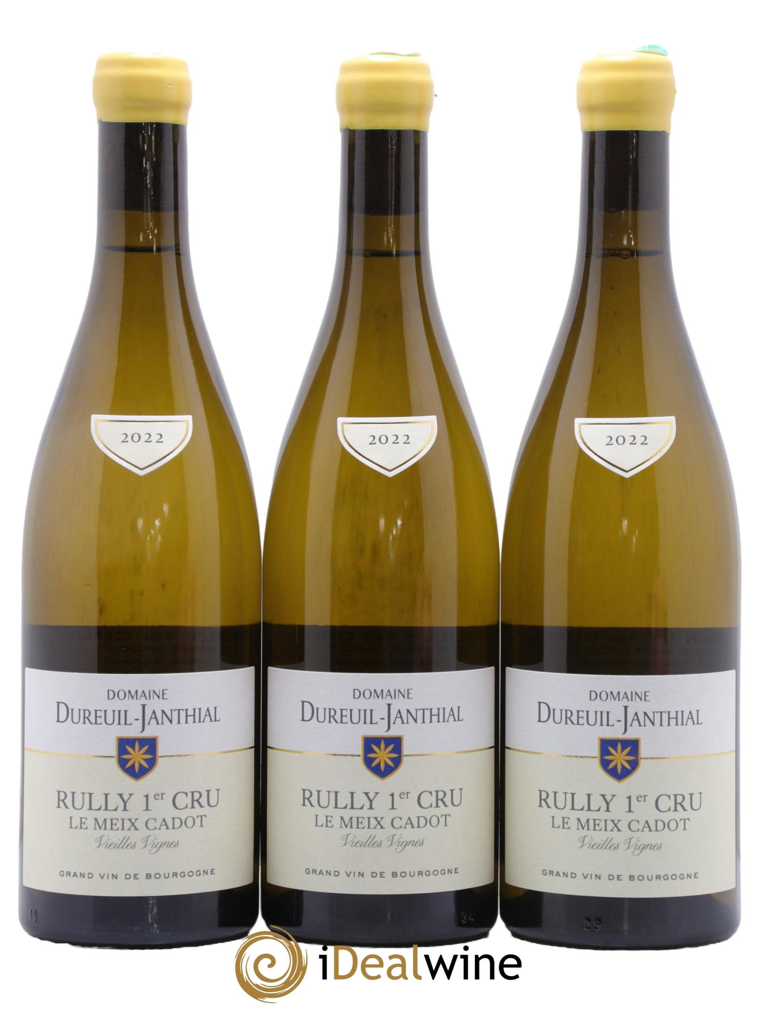 Rully 1er Cru Le Meix Cadot Vieilles Vignes Vincent Dureuil-Janthial 2022 - Posten von 3 Flaschen - 0