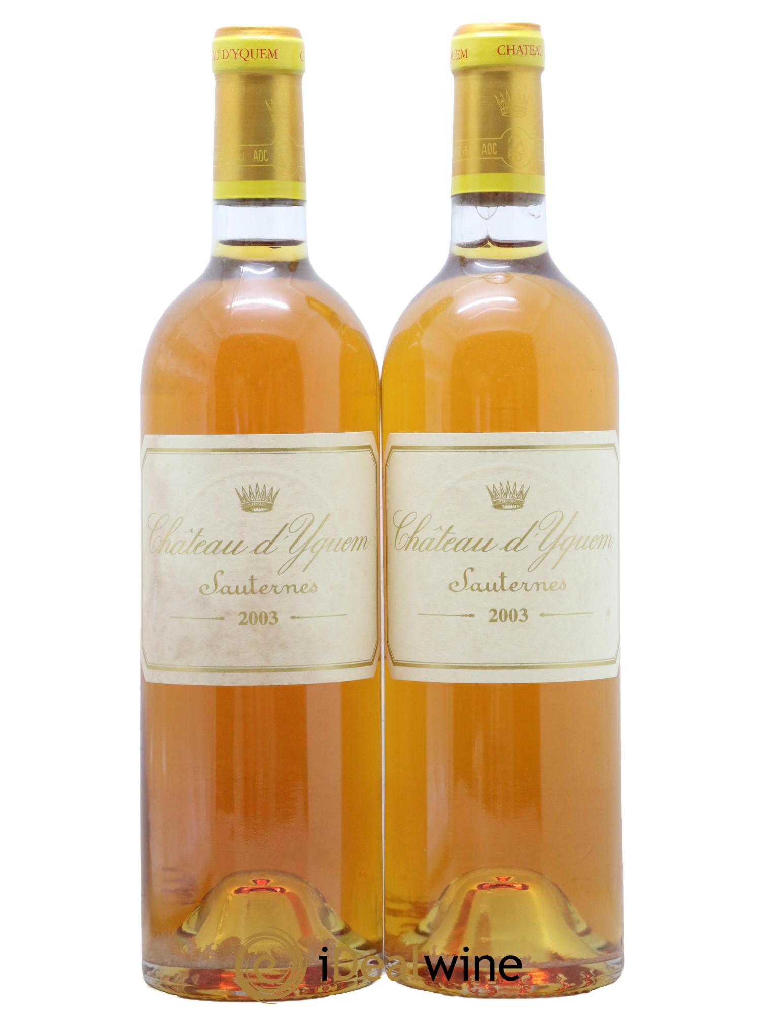 Château d' Yquem 1er Cru Classé Supérieur 2003 - Lot of 2 bottles - 0