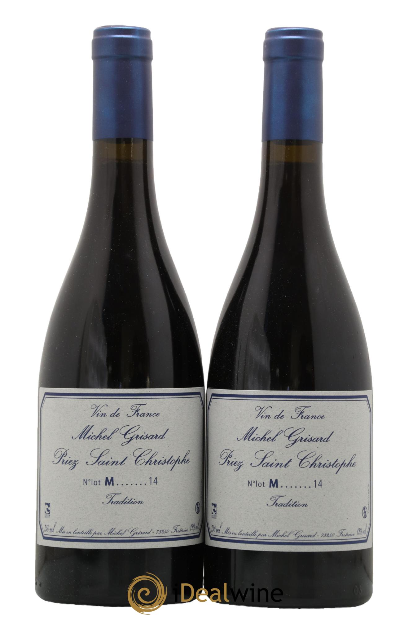 Vin de France Priez Saint Christophe Michel Grisard 2014 - Posten von 2 Flaschen - 0