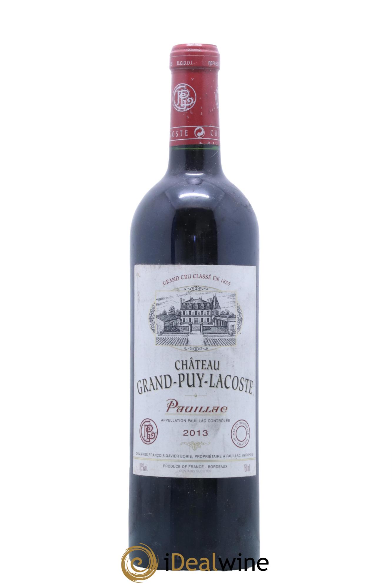 Château Grand Puy Lacoste 5ème Grand Cru Classé  2013 - Lot de 1 bouteille - 0