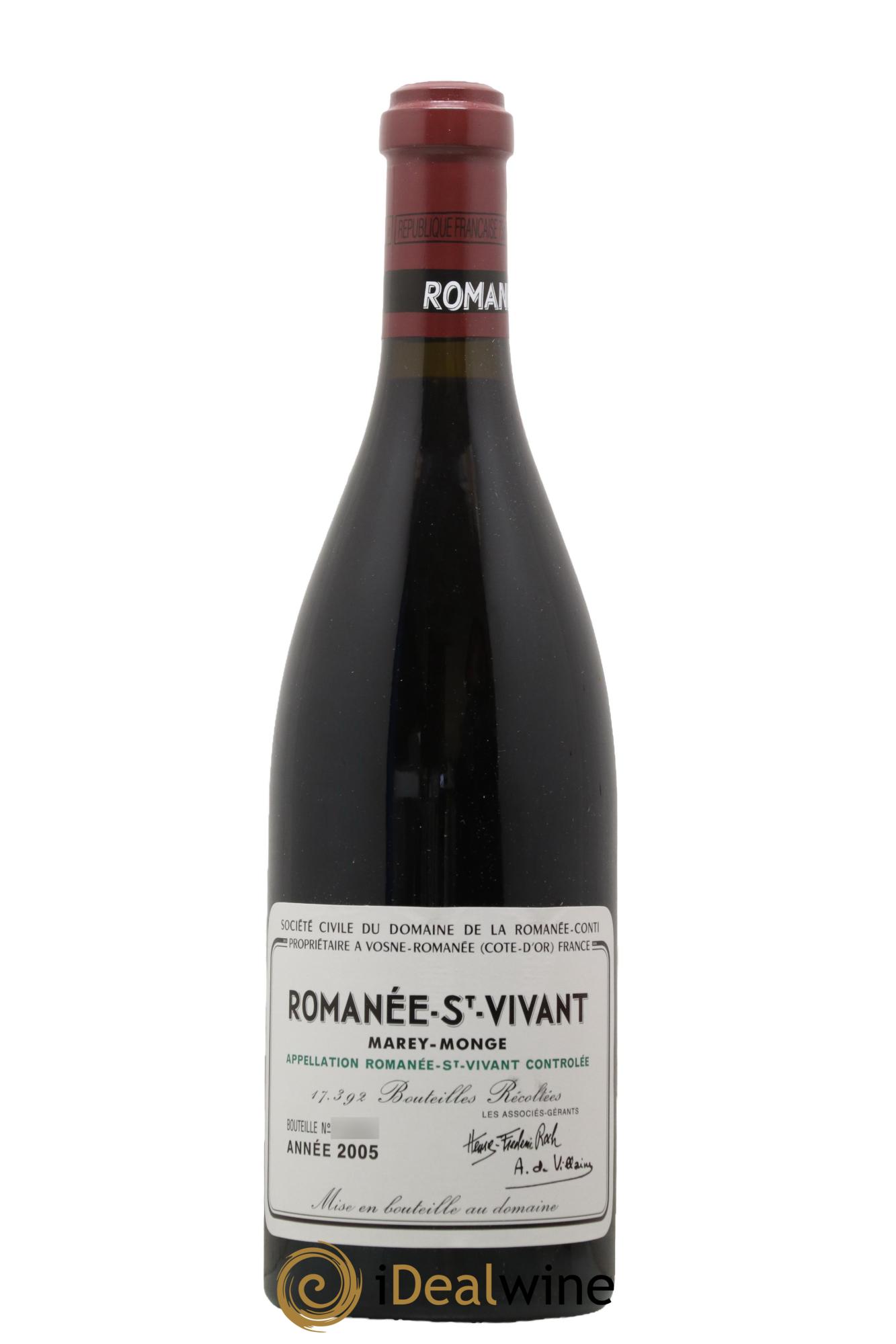 Romanée-Saint-Vivant Grand Cru Domaine de la Romanée-Conti 2005 - Lot de 1 bouteille - 0