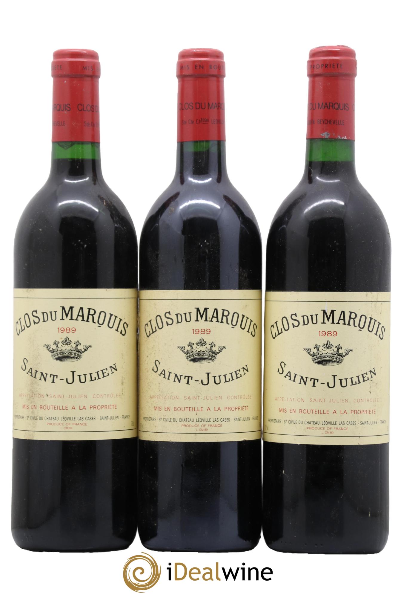 Clos du Marquis 1989 - Lot de 3 bouteilles - 0