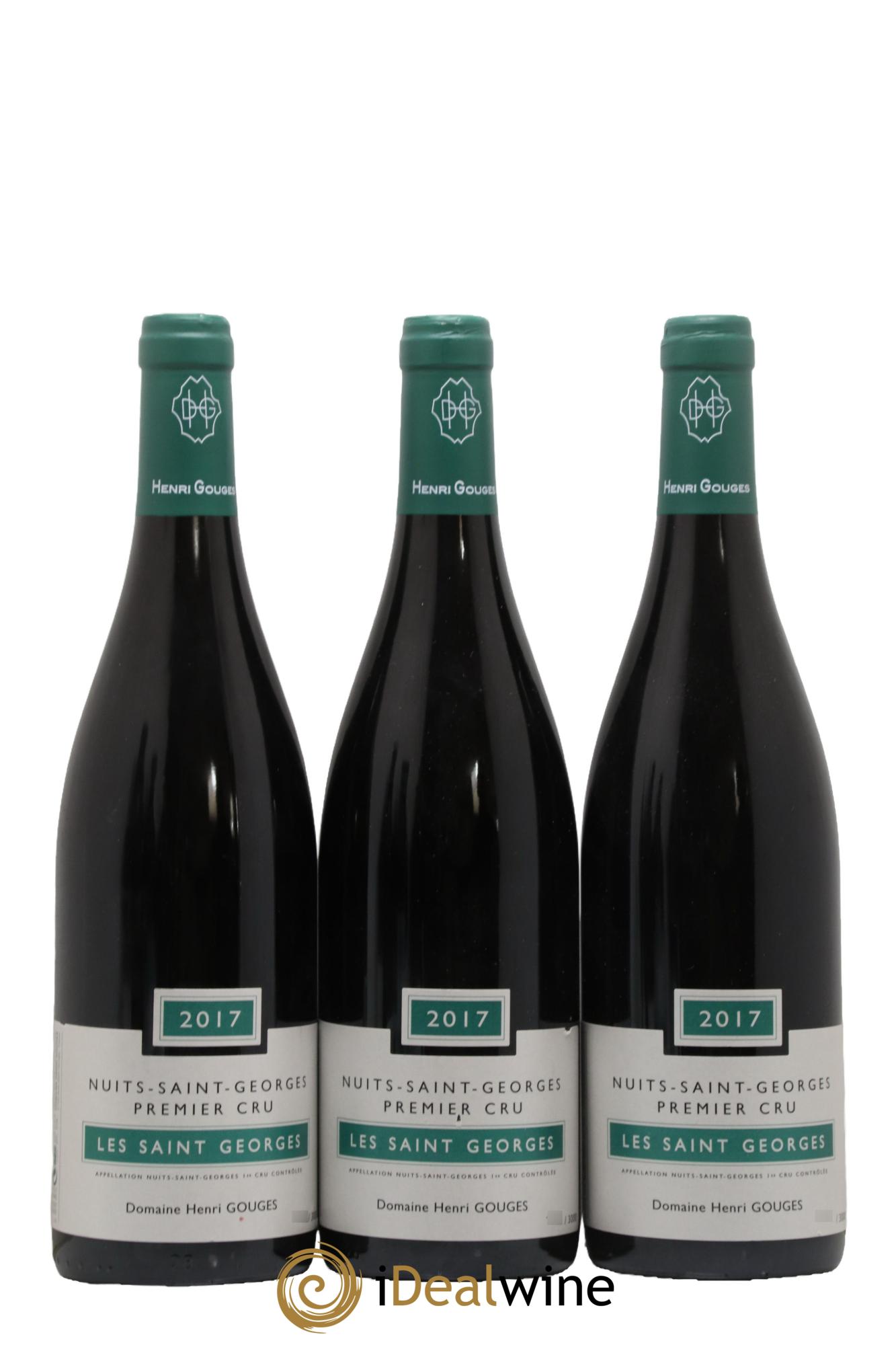 Nuits Saint-Georges 1er Cru Les Saints Georges Henri Gouges 2017 - Posten von 3 Flaschen - 0