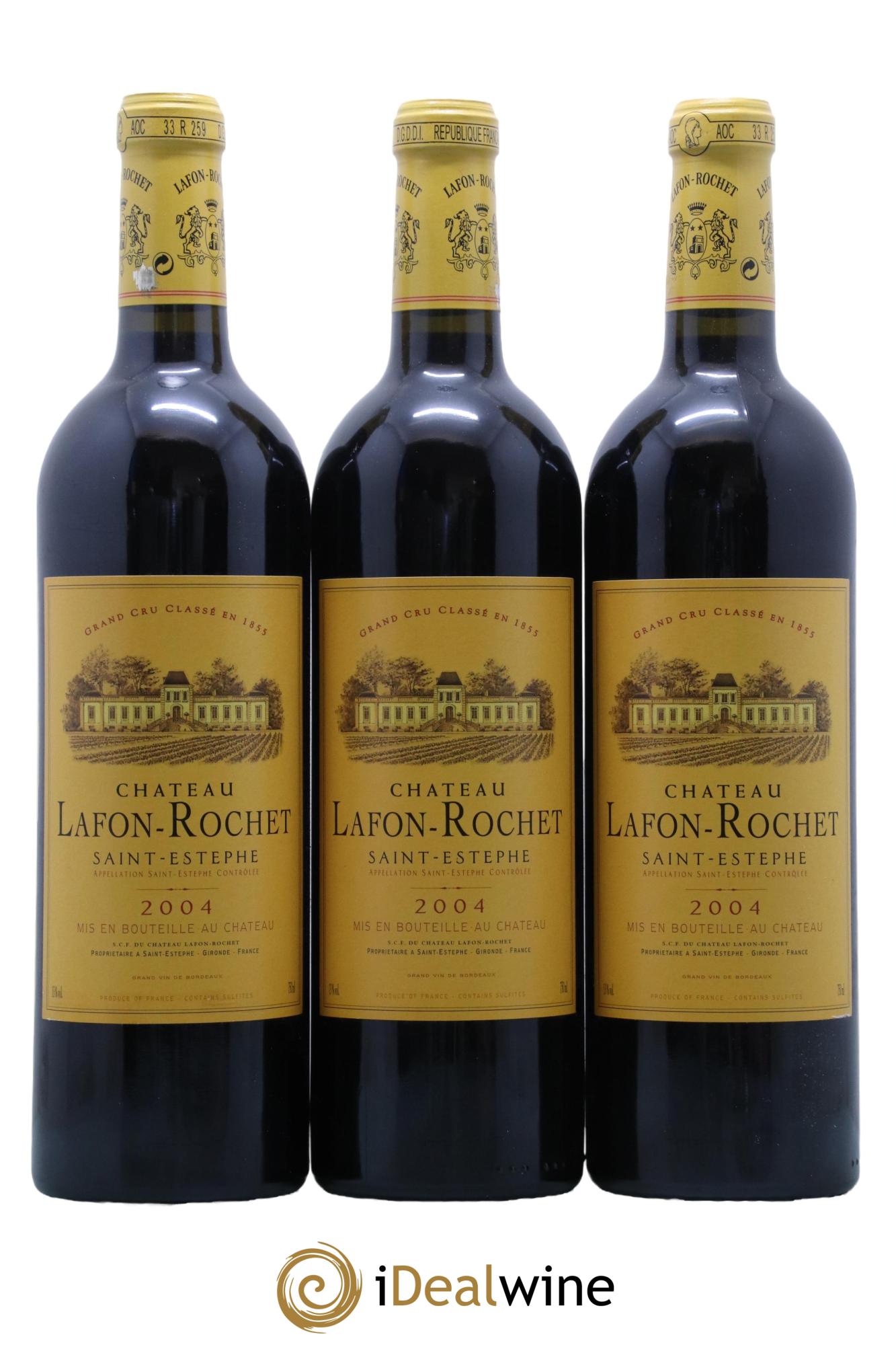 Château Lafon Rochet 4ème Grand Cru Classé  2004 - Lot de 12 bouteilles - 4