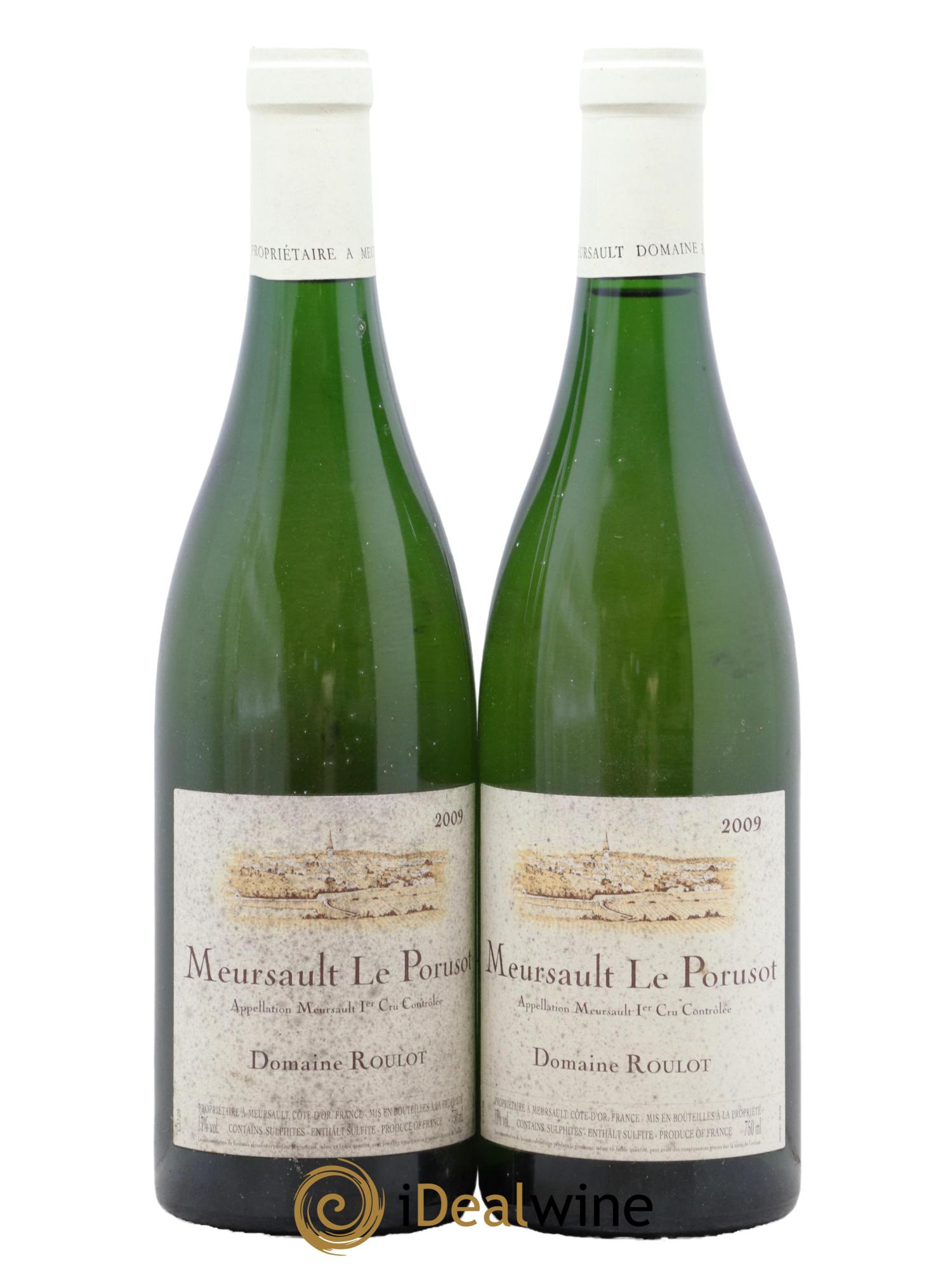 Meursault 1er Cru Le Porusot Roulot (Domaine)  2009 - Posten von 2 Flaschen - 0