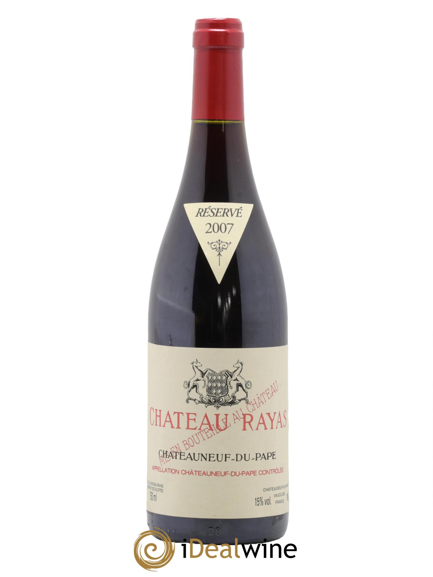 Châteauneuf-du-Pape Château Rayas Emmanuel Reynaud 2007 - Lot de 1 bouteille - 0