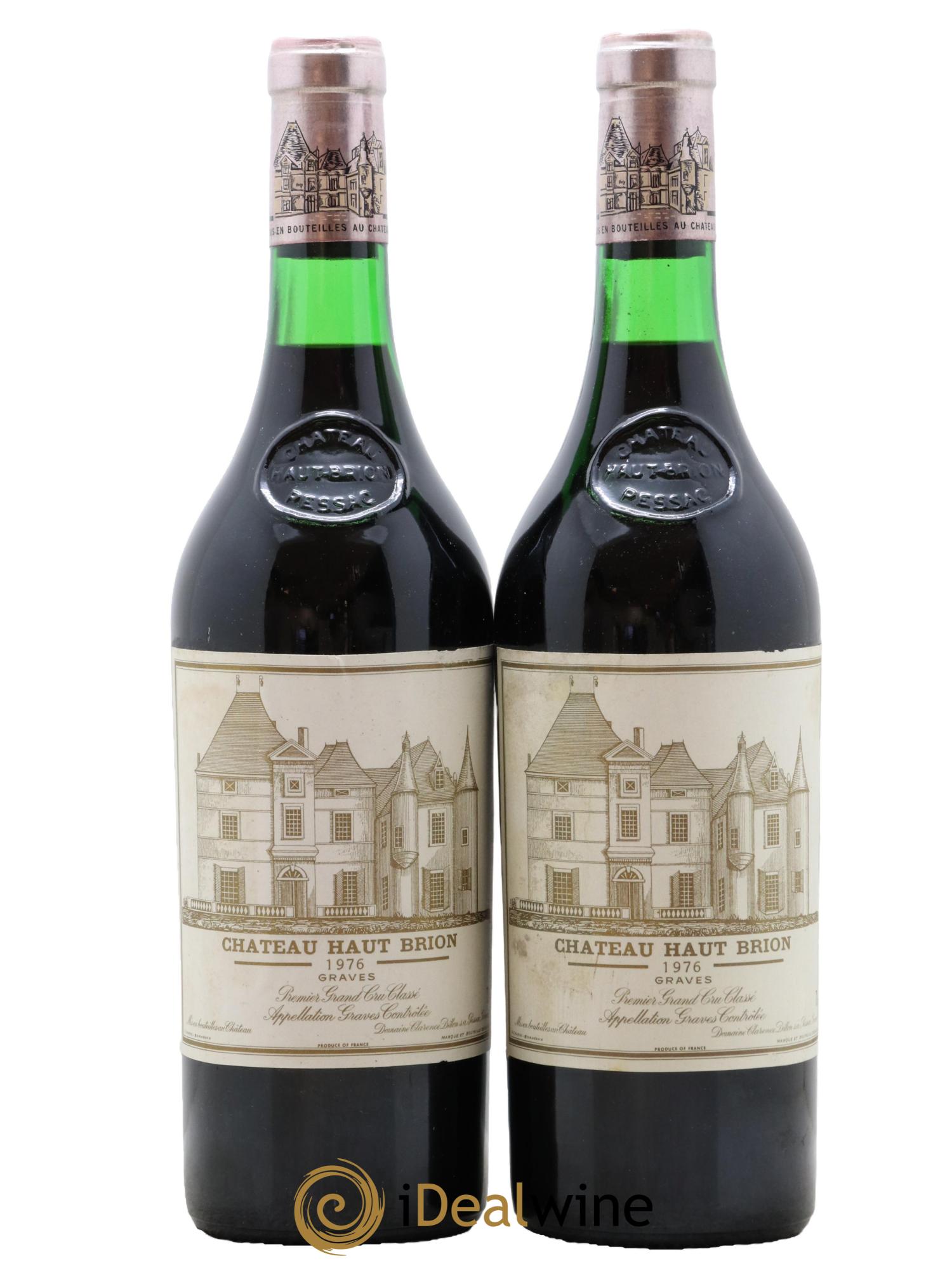 Château Haut Brion 1er Grand Cru Classé 1976 - Posten von 2 Flaschen - 0