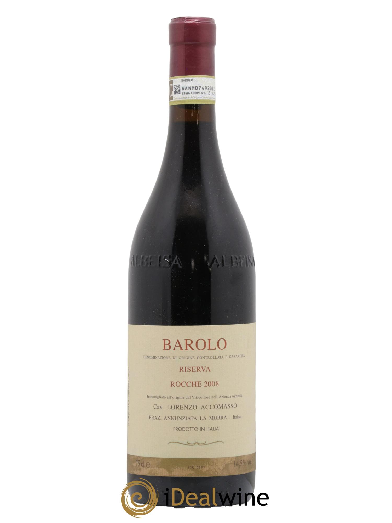 Barolo DOCG Riserva Rocche Accomasso 2008 - Posten von 1 Flasche - 0