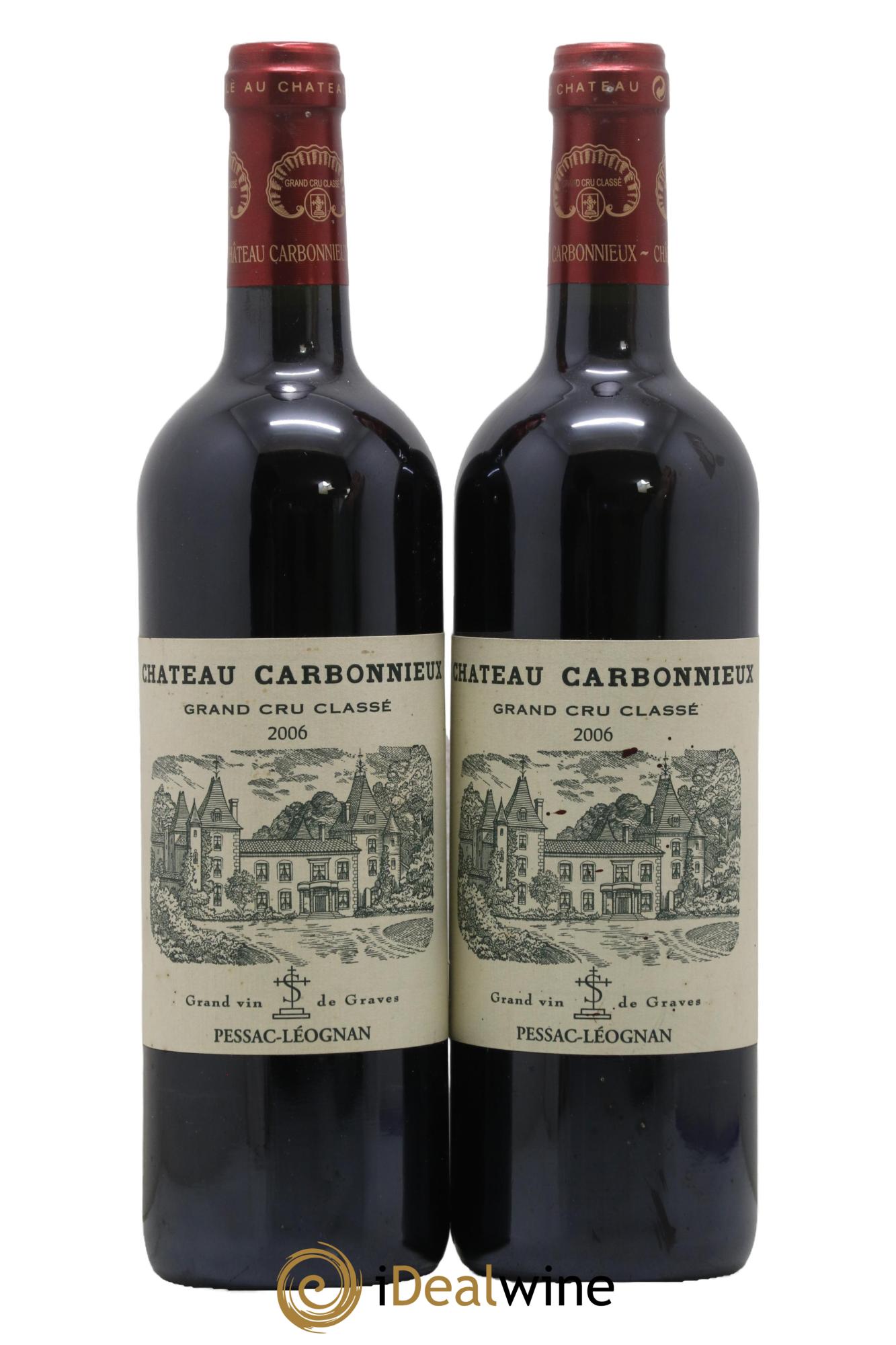 Château Carbonnieux Cru Classé de Graves 2006 - Lot of 2 bottles - 0