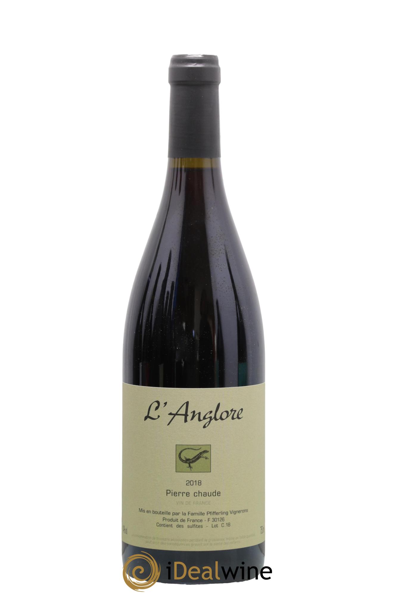 Vin de France Pierre chaude L'Anglore 2018 - Lotto di 1 bottiglia - 0