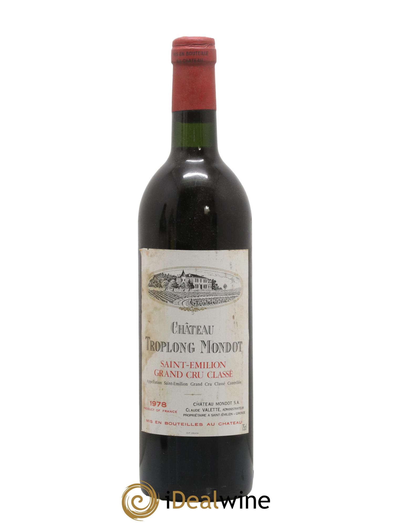 Château Troplong Mondot 1er Grand Cru Classé B 1978 - Lotto di 1 bottiglia - 0