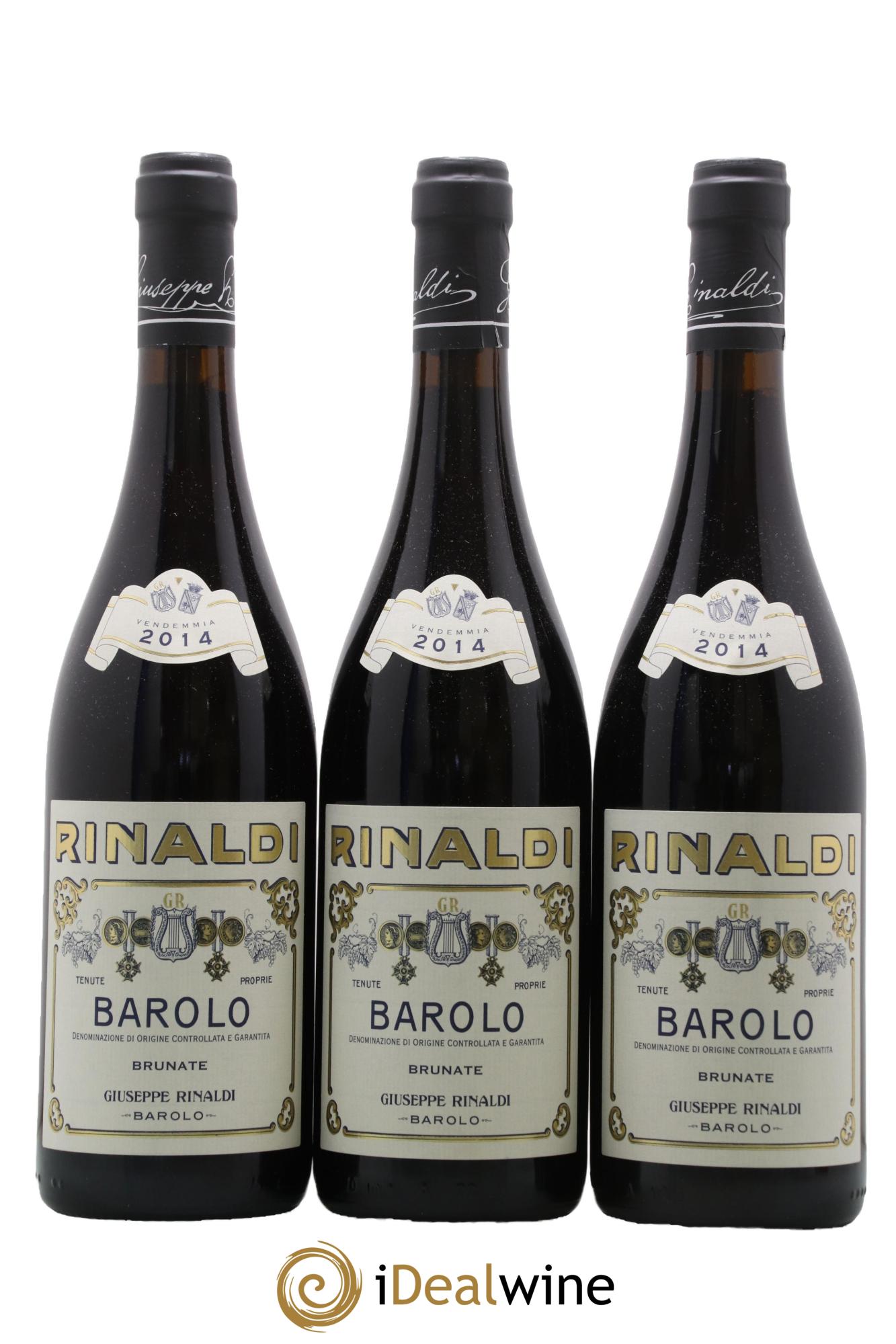 Barolo DOCG Brunate  Giuseppe Rinaldi 2014 - Lot de 3 bouteilles - 0