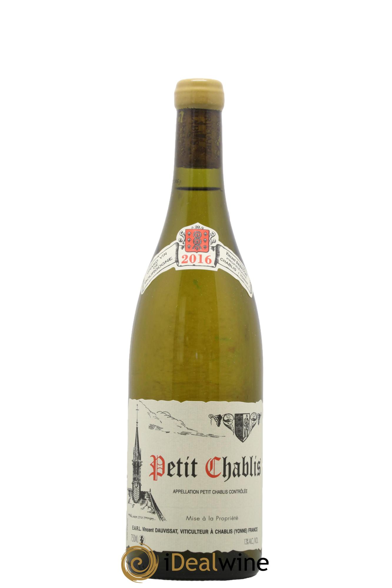 Petit Chablis Vincent Dauvissat (Domaine) 2016 - Lot of 1 bottle - 0