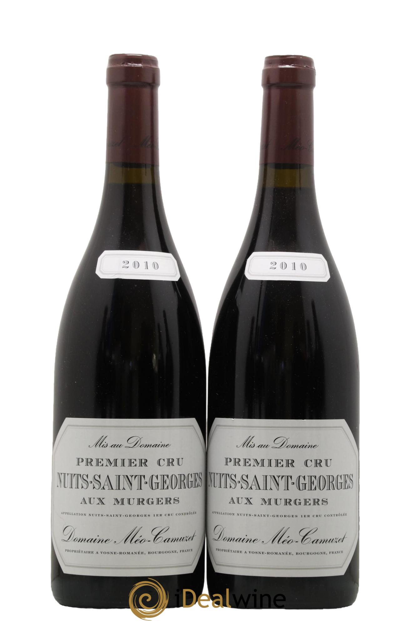 Nuits Saint-Georges 1er Cru Aux Murgers Méo-Camuzet (Domaine) 2010 - Lot de 2 bouteilles - 0