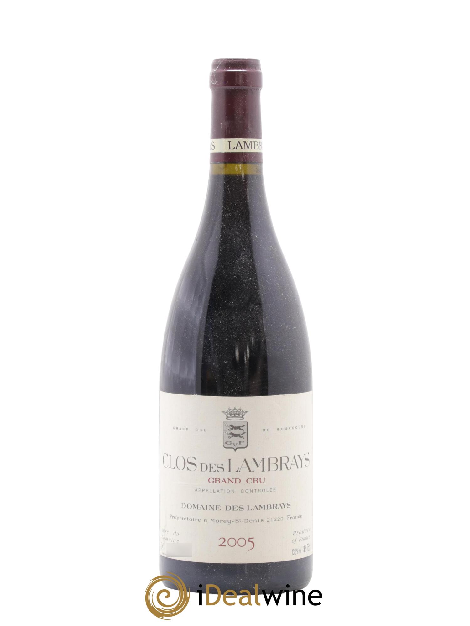 Clos des Lambrays Grand Cru Domaine des Lambrays 2005 - Lot de 1 bouteille - 0