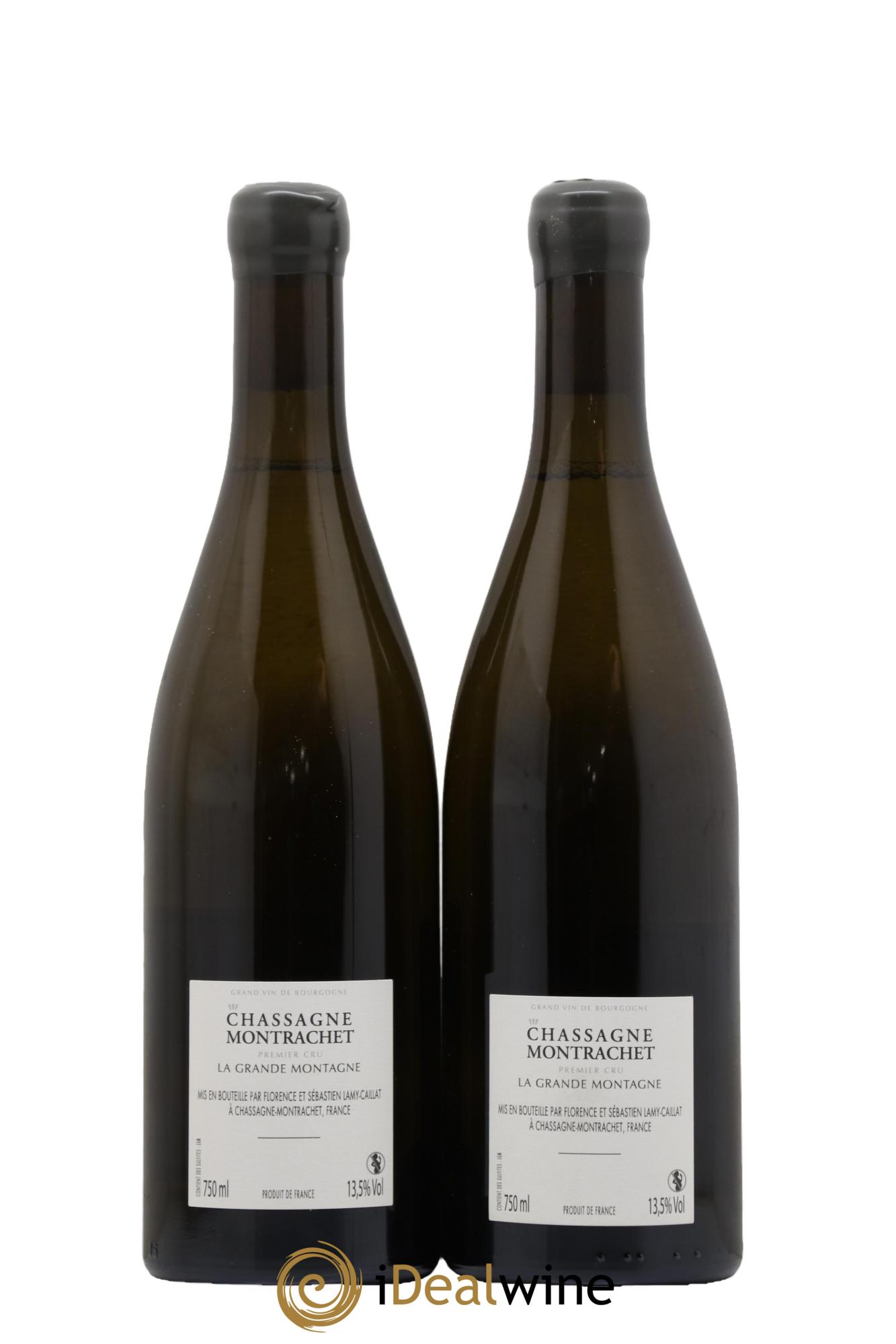 Chassagne-Montrachet 1er Cru La Grande Montagne Lamy-Caillat (Domaine)  2018 - Lotto di 2 bottiglie - 1