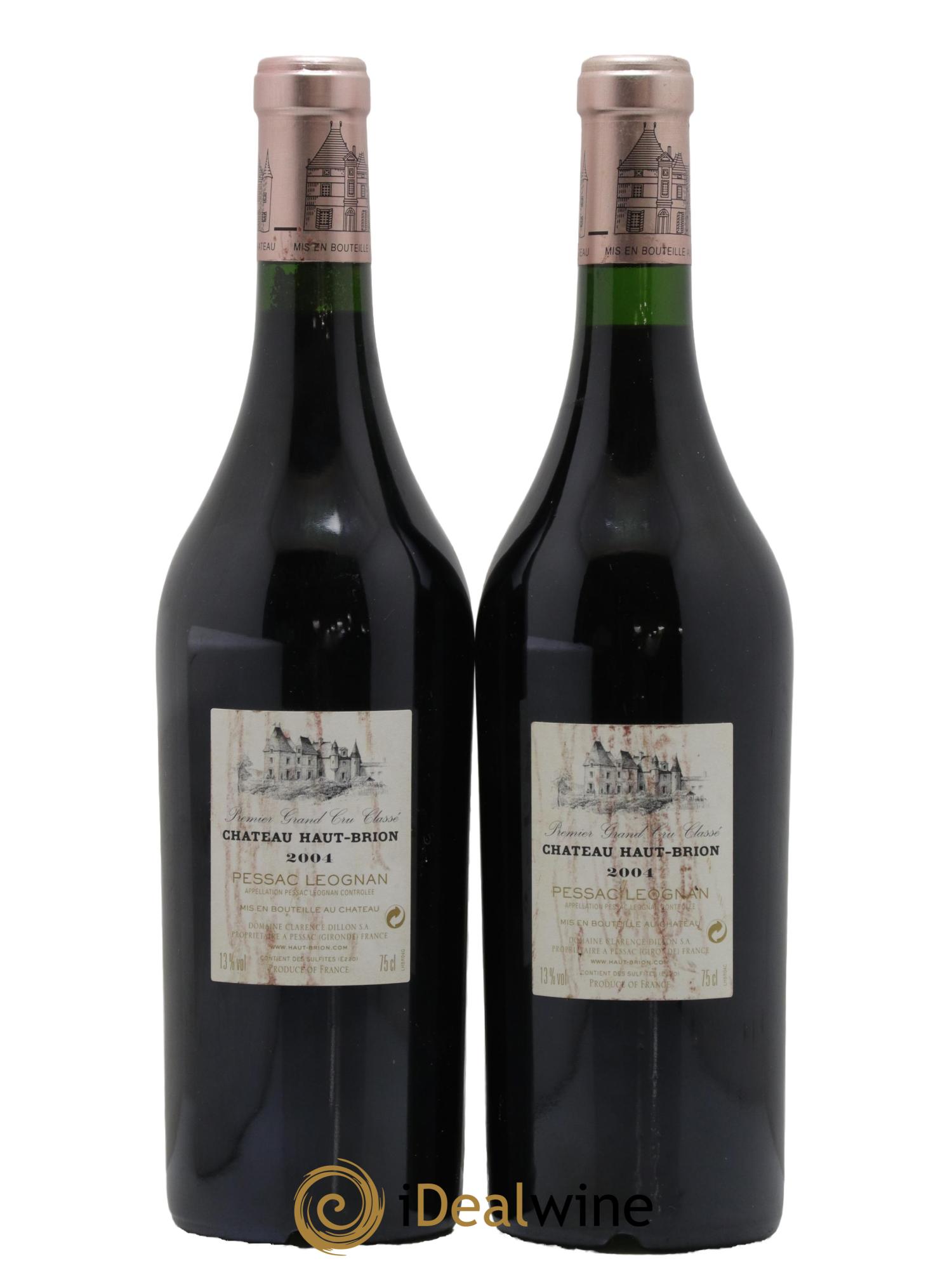 Château Haut Brion 1er Grand Cru Classé 2004 - Lotto di 2 bottiglie - 1