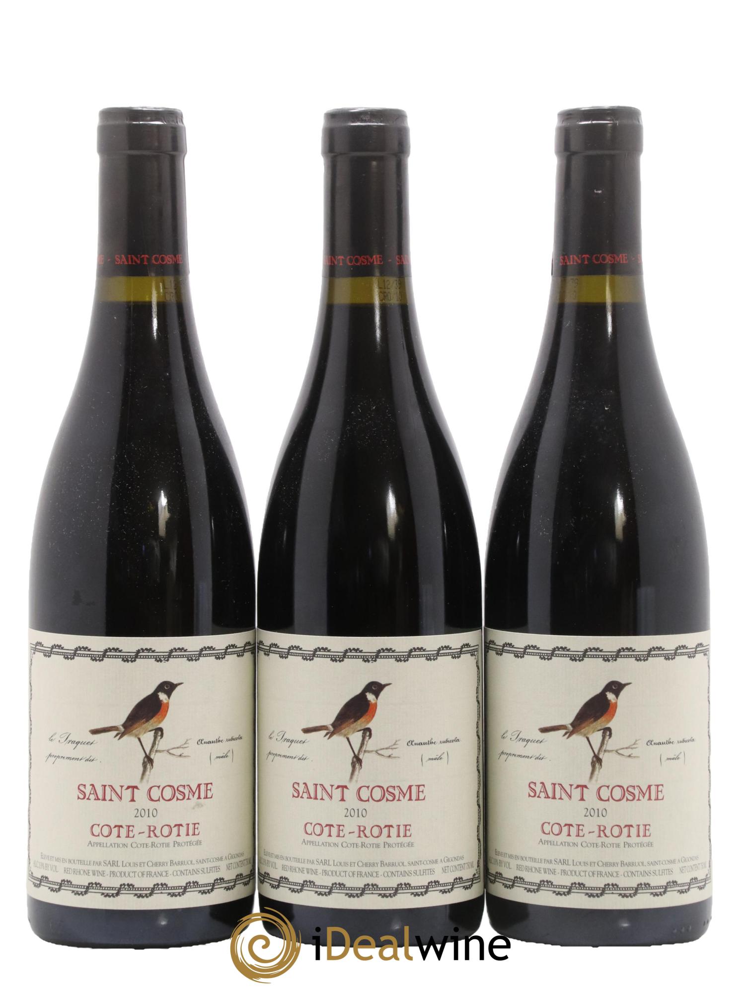 Côte-Rôtie Saint Cosme 2010 - Lot de 3 bouteilles - 0