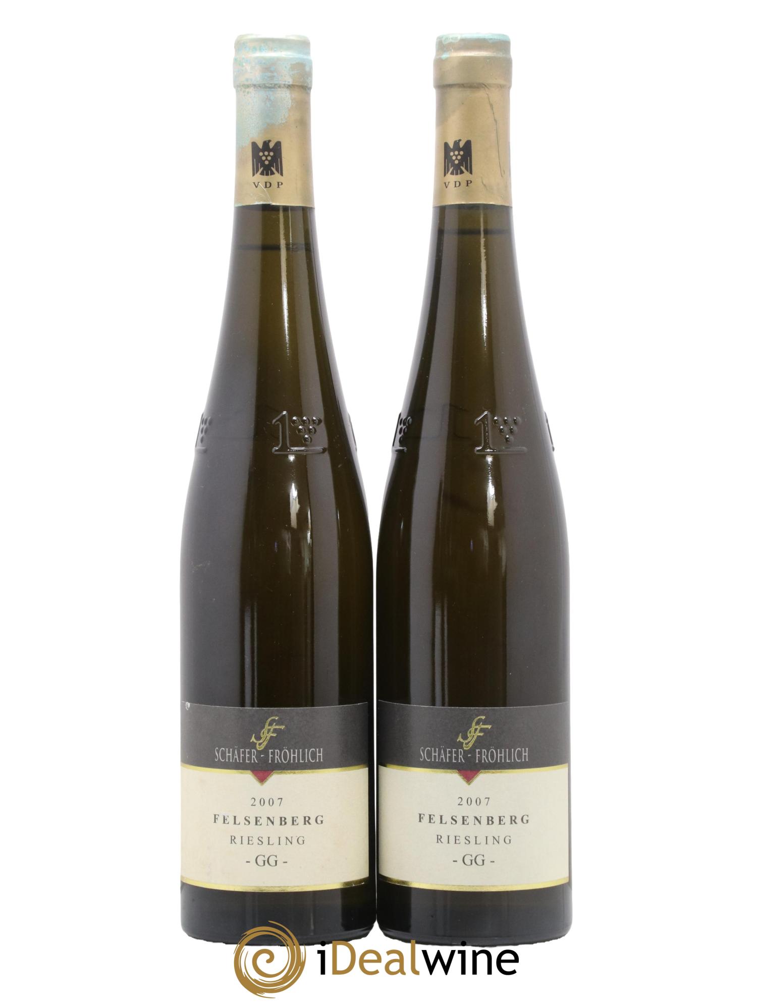 Allemagne Nahe Felsenberg Riesling Grosses Gewachs Schäfer-Fröhlich 2007 - Lot de 2 bouteilles - 0