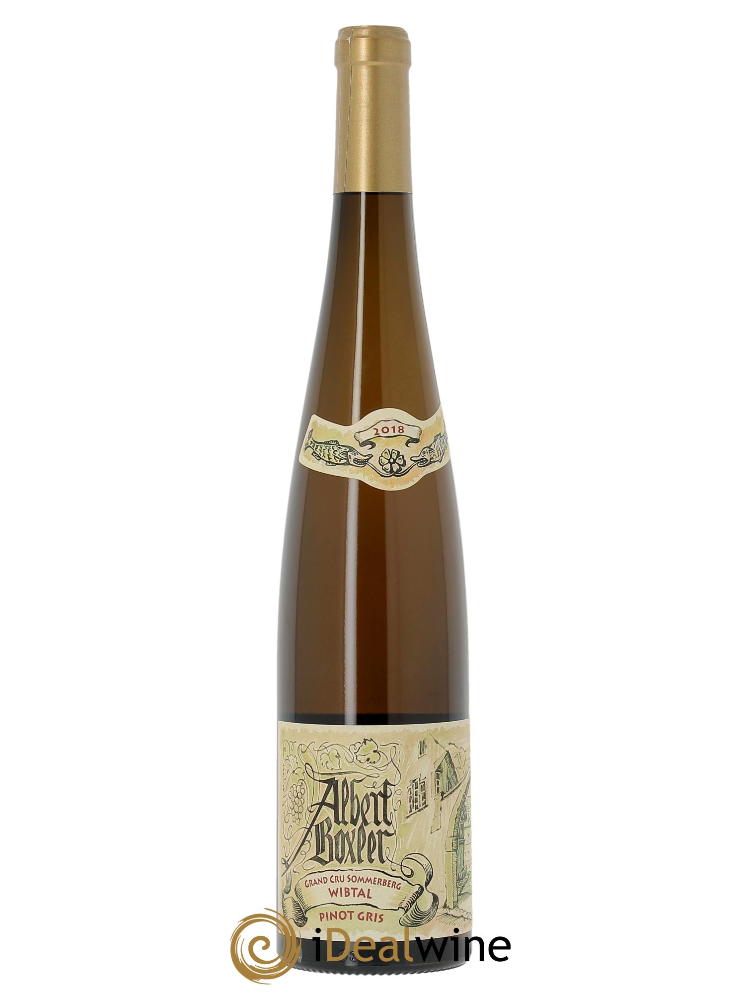 Alsace Pinot Gris Grand Cru Sommerberg W Albert Boxler  2018 - Lot de 1 bouteille - 0