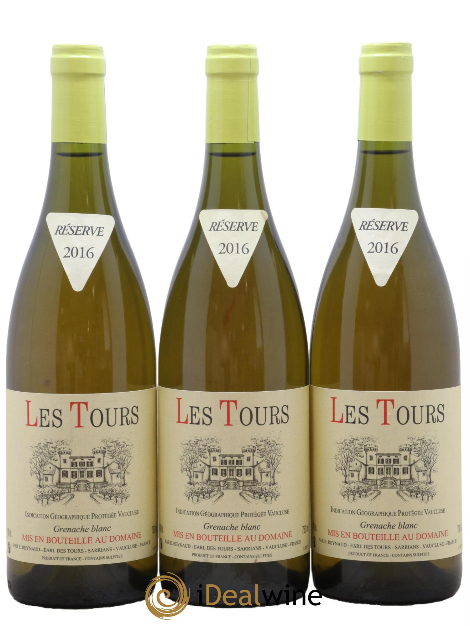 IGP Vaucluse (Vin de Pays de Vaucluse) Grenache Blanc - Les Tours Emmanuel Reynaud