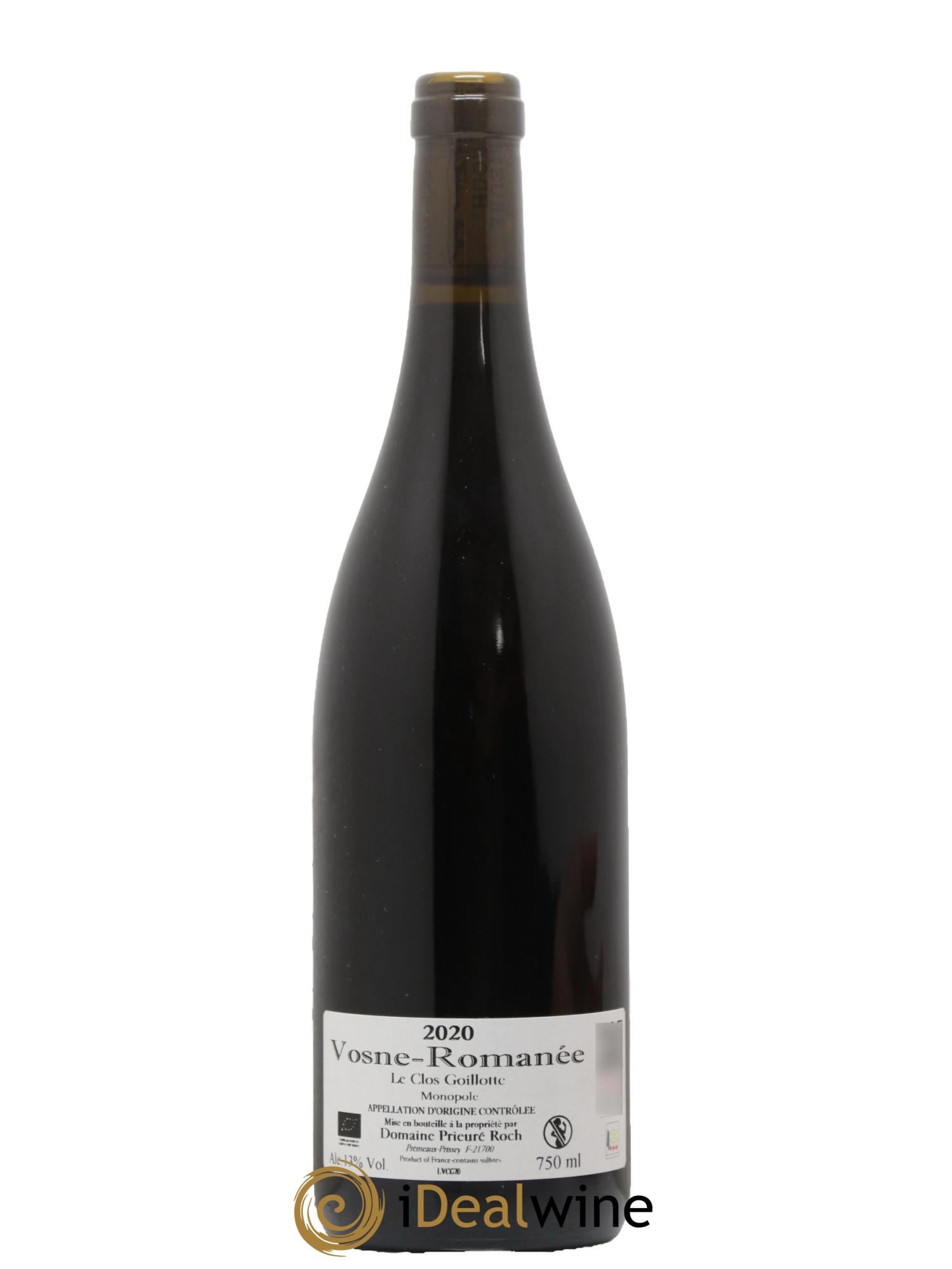 Vosne-Romanée Le Clos Goillotte Prieuré Roch 2020 - Lot de 1 bouteille - 1