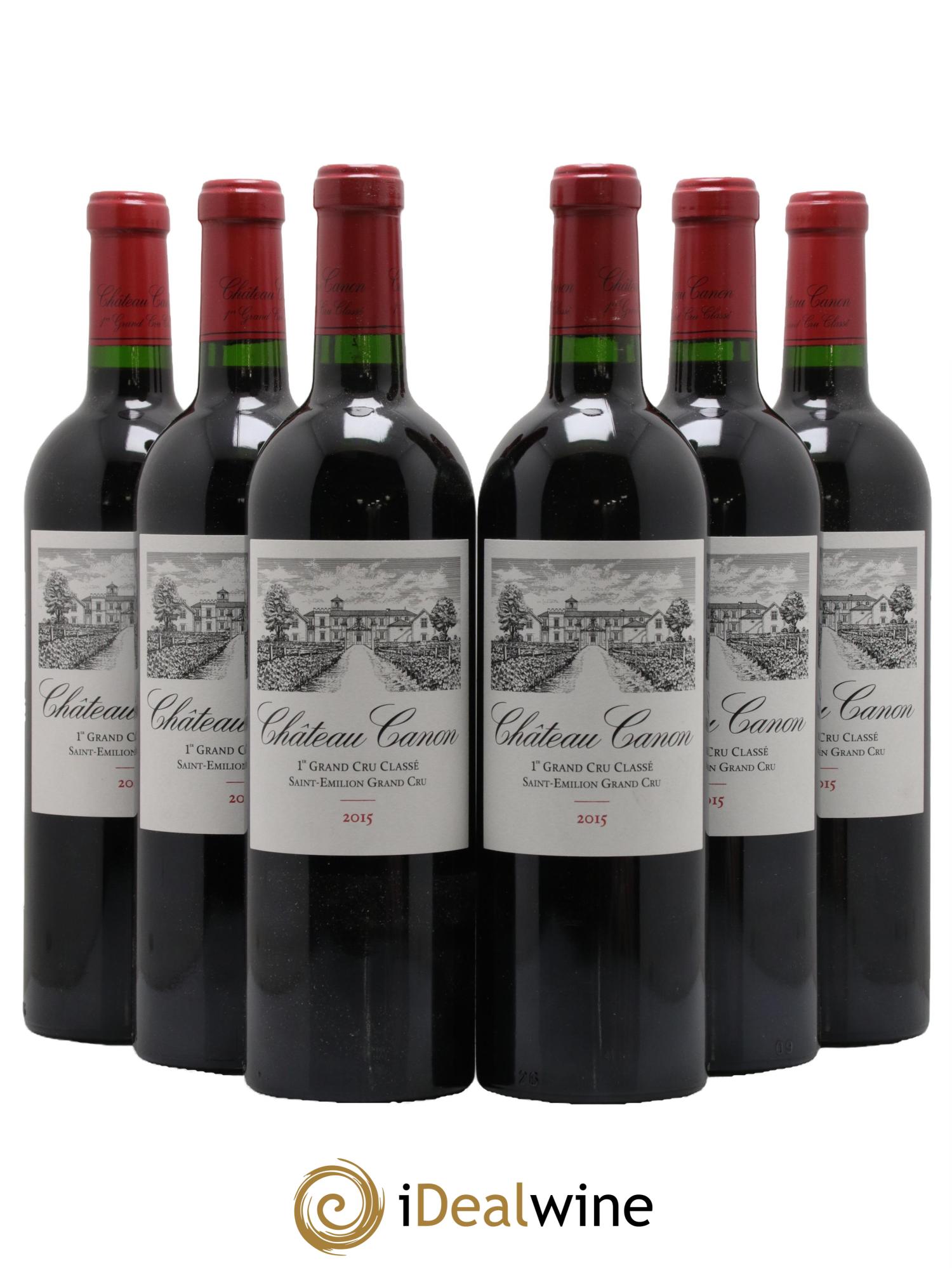 Château Canon 1er Grand Cru Classé B 2015 - Lot of 6 bottles - 0