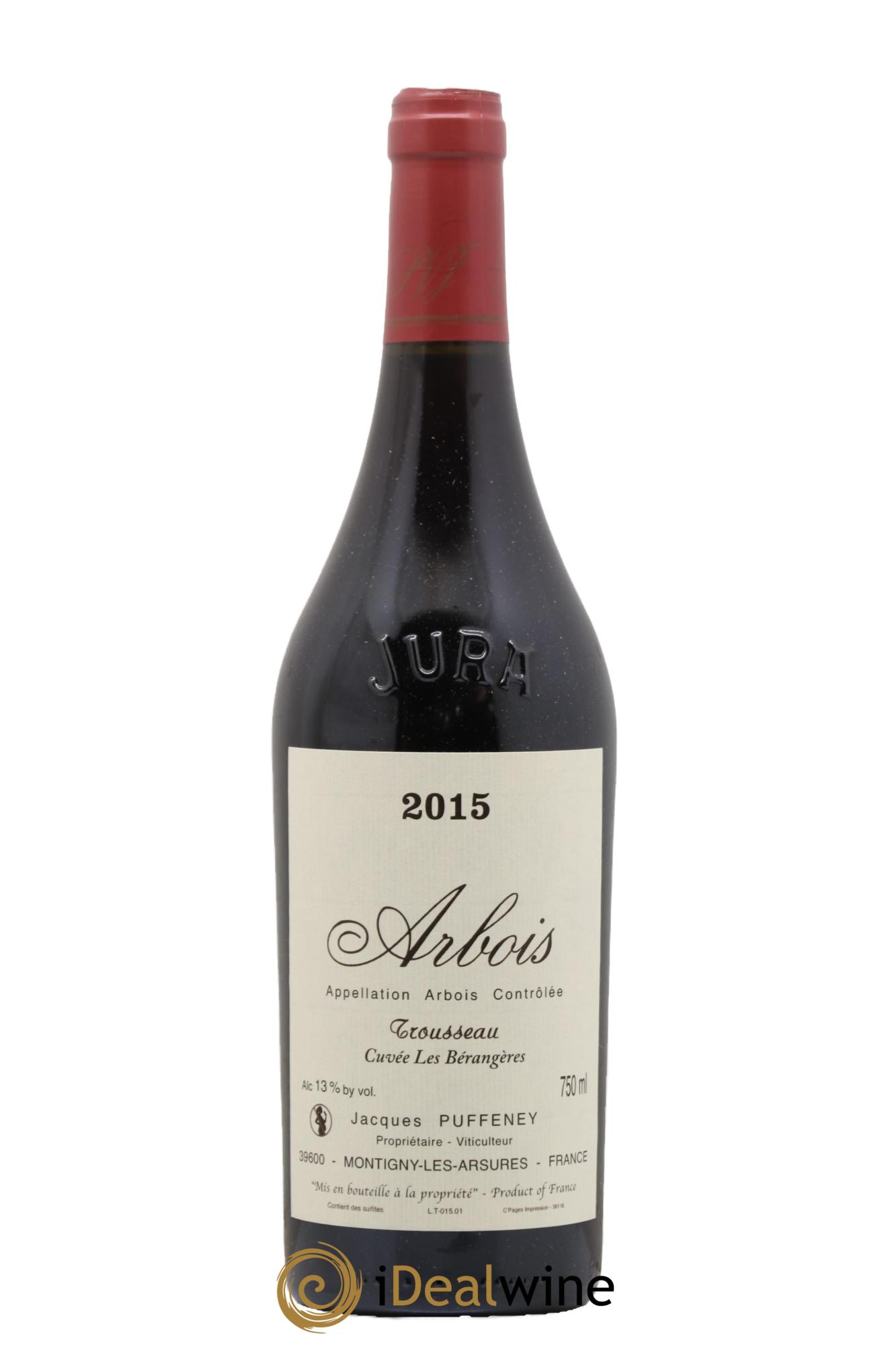 Arbois Trousseau Cuvée Les Bérangères Jacques Puffeney  2015 - Lotto di 1 bottiglia - 0