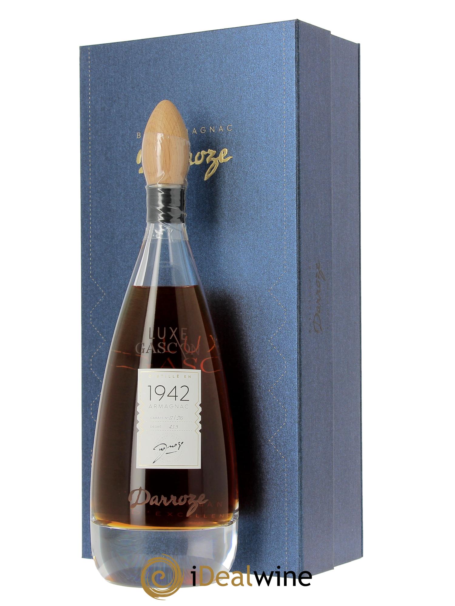 Bas-Armagnac Le Luxe Gascon 43.5° Darroze  1942 - Lot of 1 bottle - 0