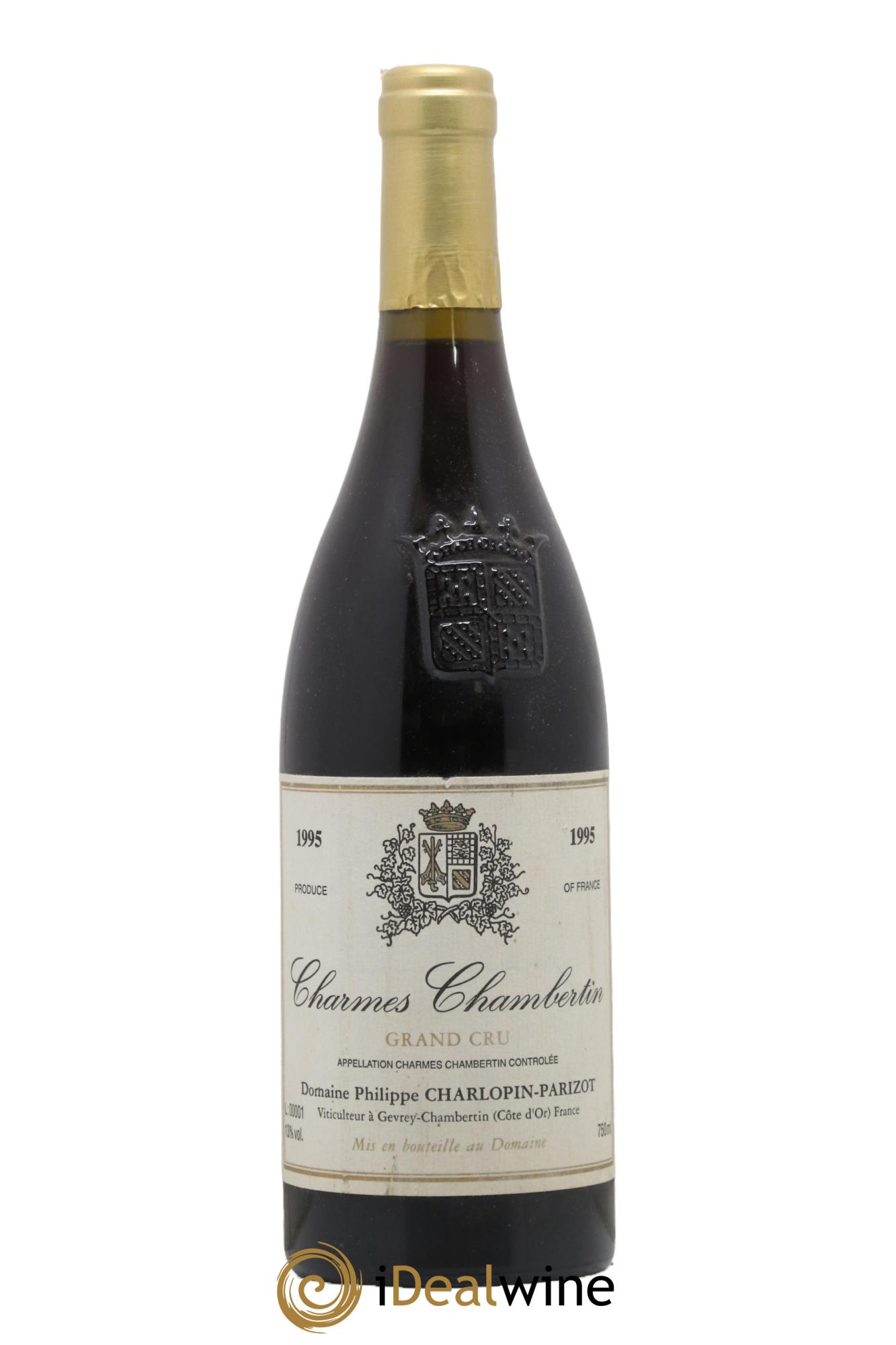 Charmes-Chambertin Grand Cru Charlopin-Parizot 1995 - Lot de 1 bouteille - 0