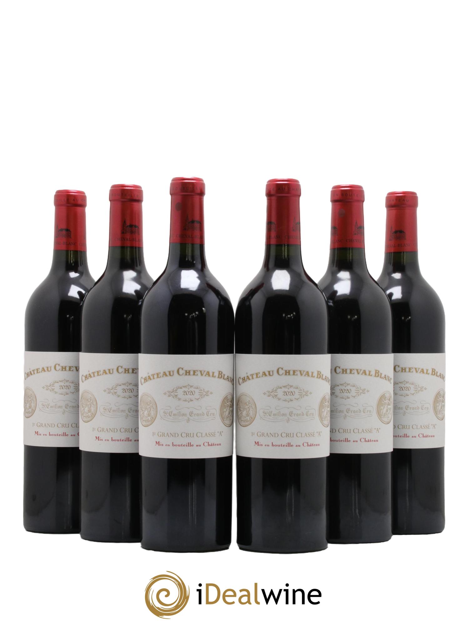 Château Cheval Blanc 1er Grand Cru Classé A 2020 - Lot of 6 bottles - 0