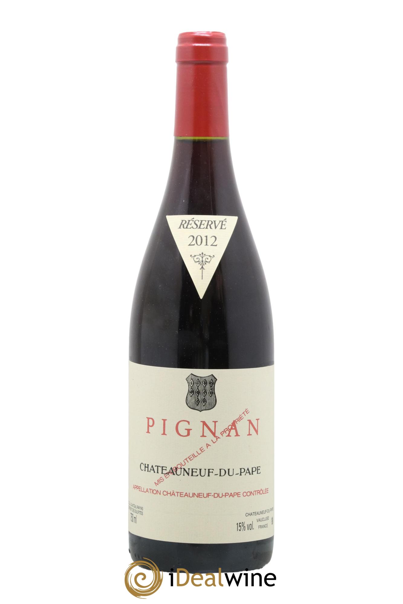 Châteauneuf-du-Pape Pignan Emmanuel Reynaud 2012 - Lot de 1 bouteille - 0